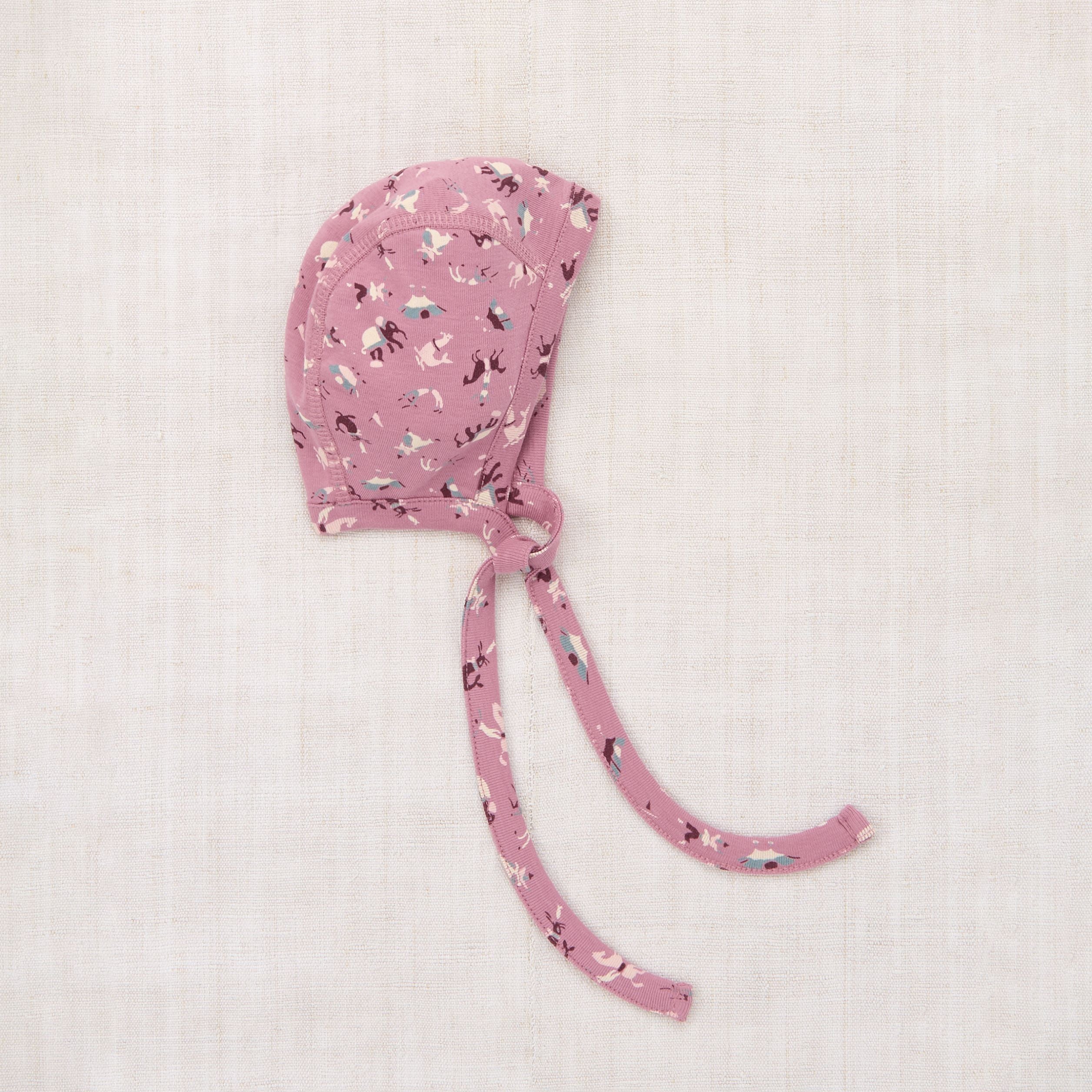 Baby Girls Light Pink Printed Cotton Hat