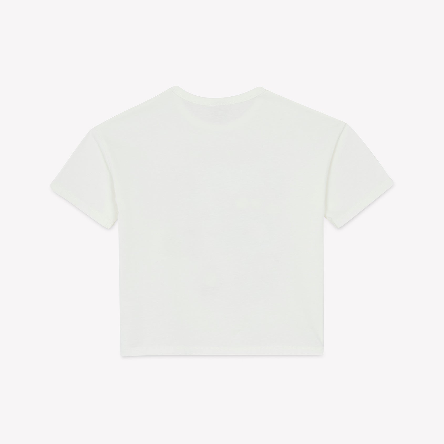 Boys & Girls White Printed Cotton T-Shirt