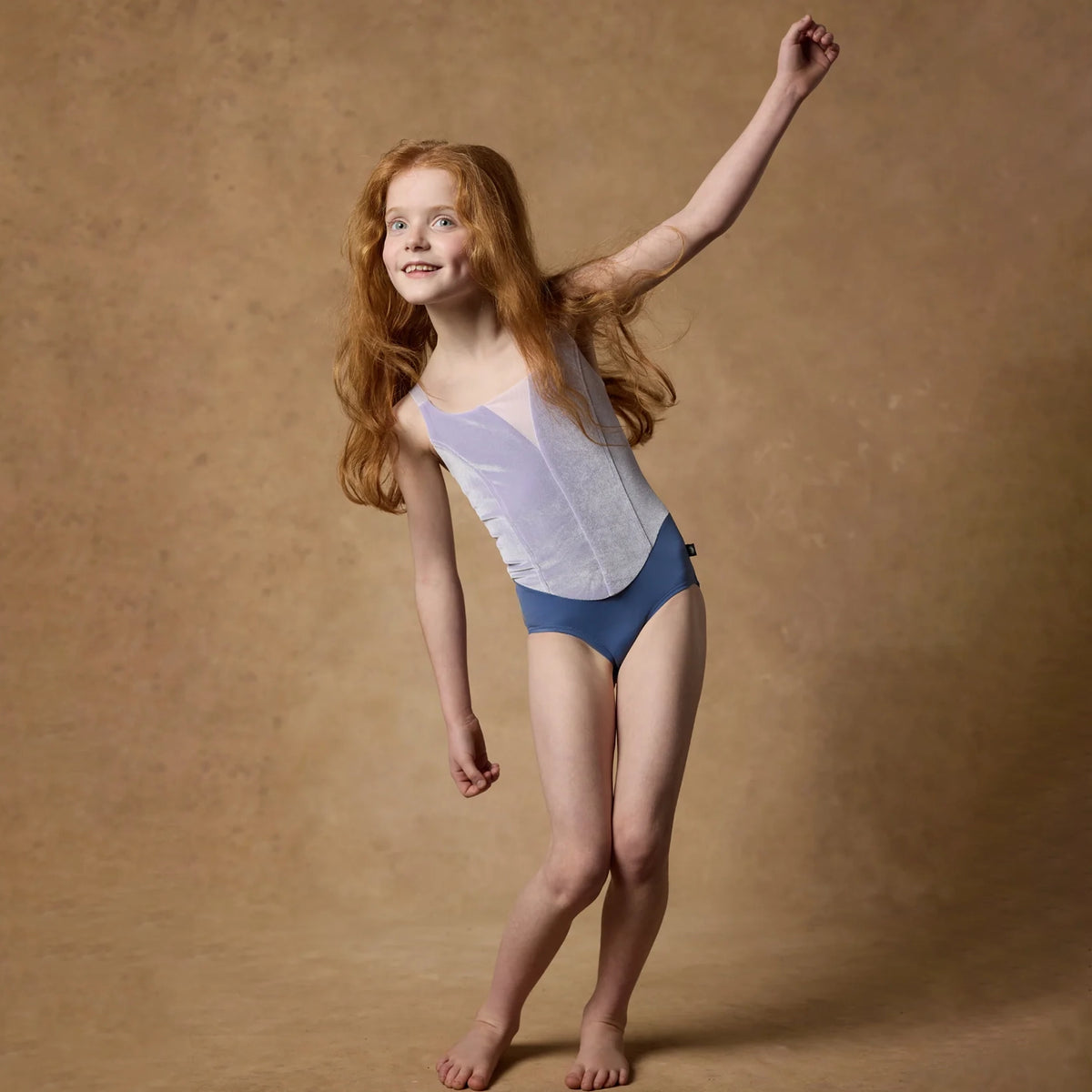 Girls Light Purple Velvet Ballet Onesies(BELLA LEOTARD PRELUDE/VERBENA MISTRAL MARSHMALLOW)