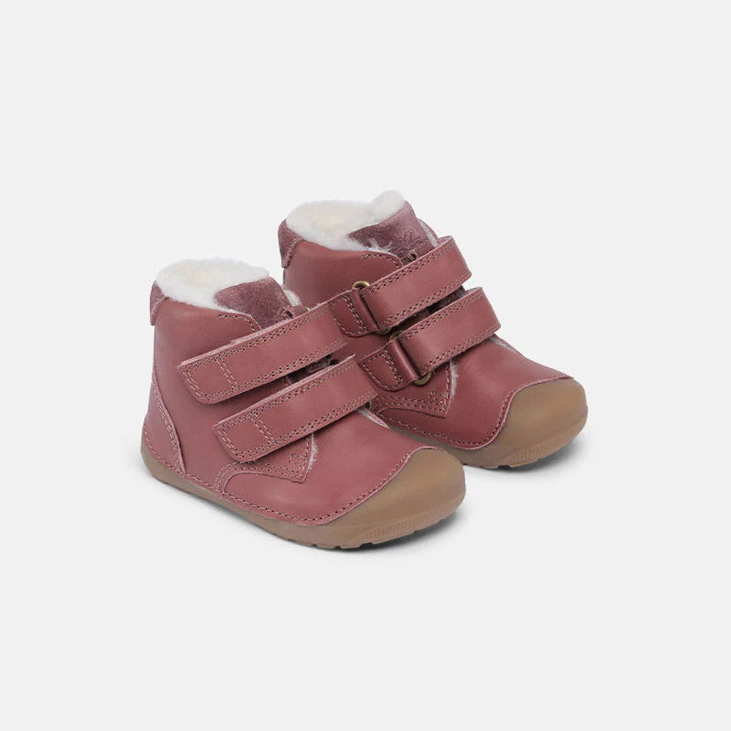 Baby Boys & Girls Wine Red "Petit Mid Winter Strap" Shoes