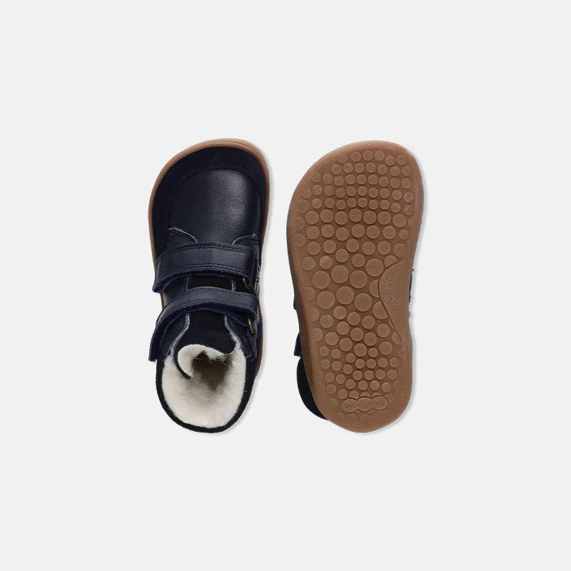 Boys & Girls Dark Blue "Basil Strap II TEX" Shoes