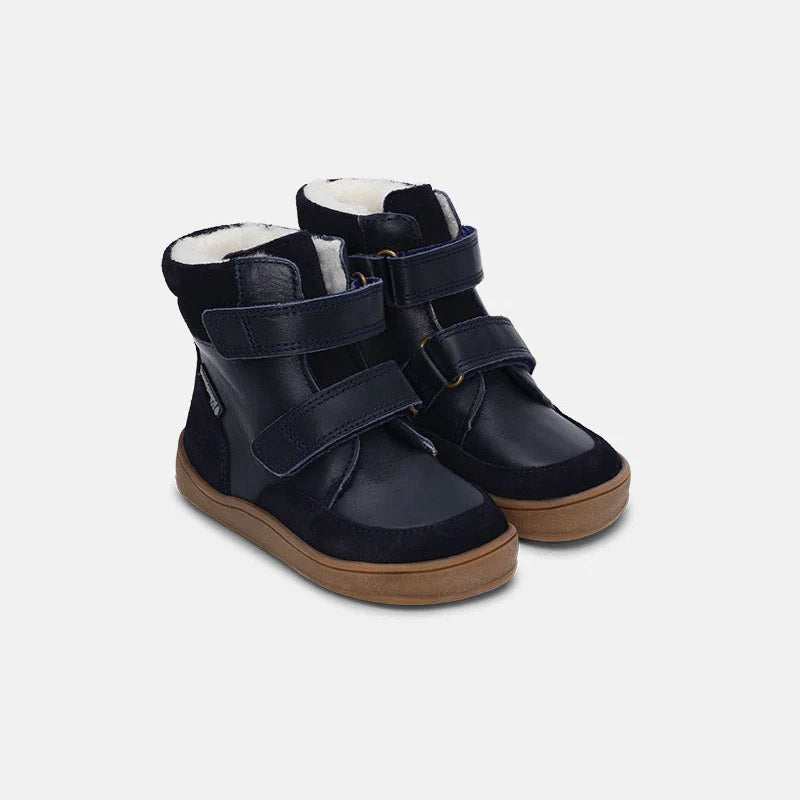 Boys & Girls Dark Blue "Basil Strap II TEX" Shoes
