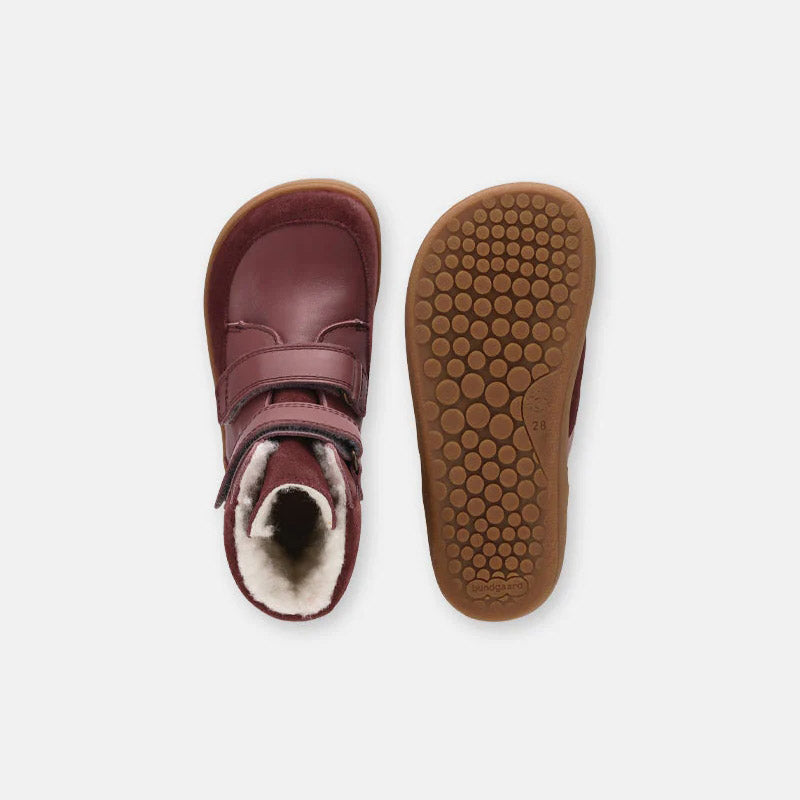 Boys & Girls Wine Red "Basil Strap II TEX" Shoes