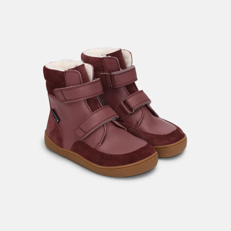 Boys & Girls Wine Red "Basil Strap II TEX" Shoes