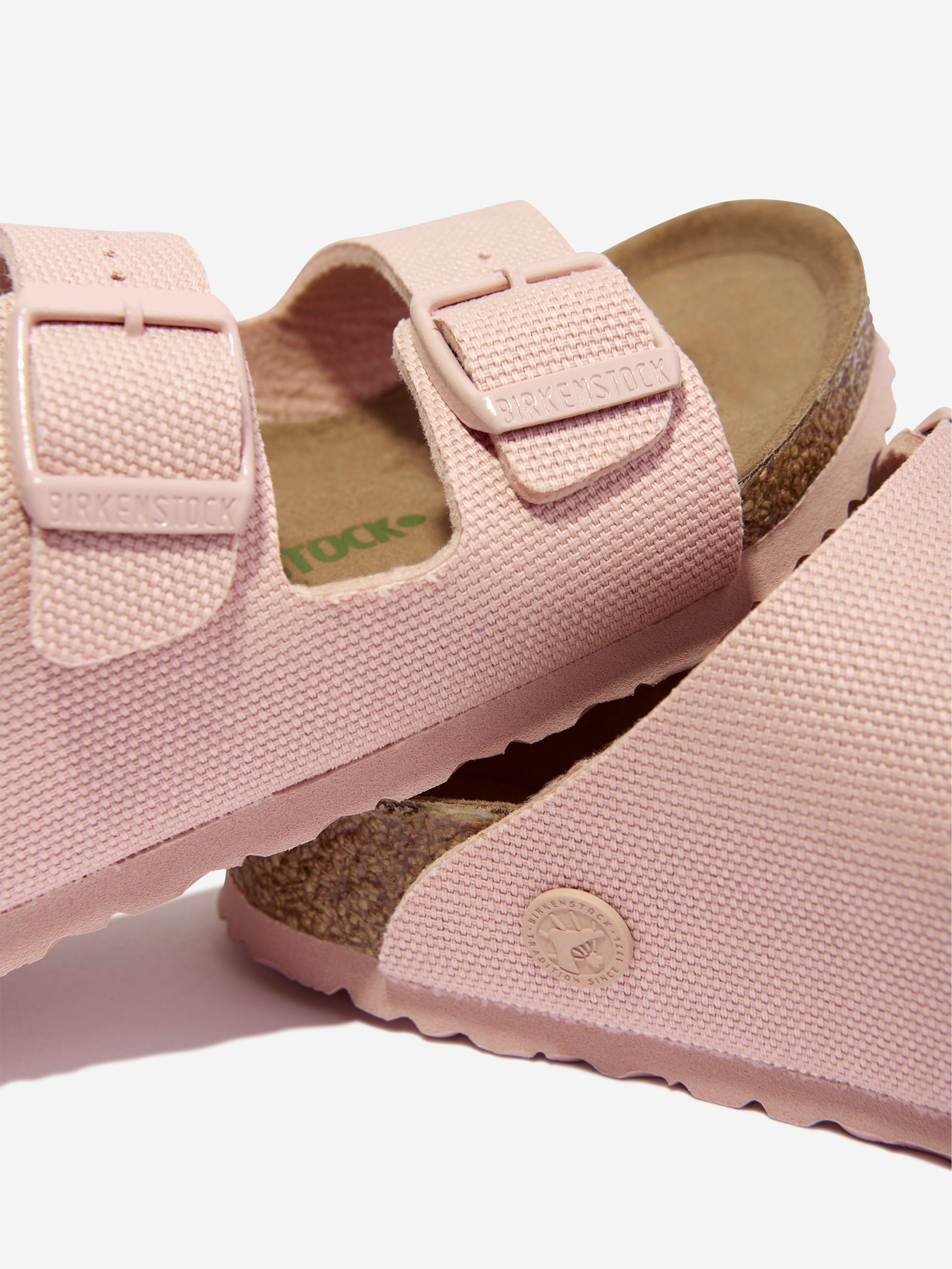 Girls Arizona TEX Canvas Sandals in Pink