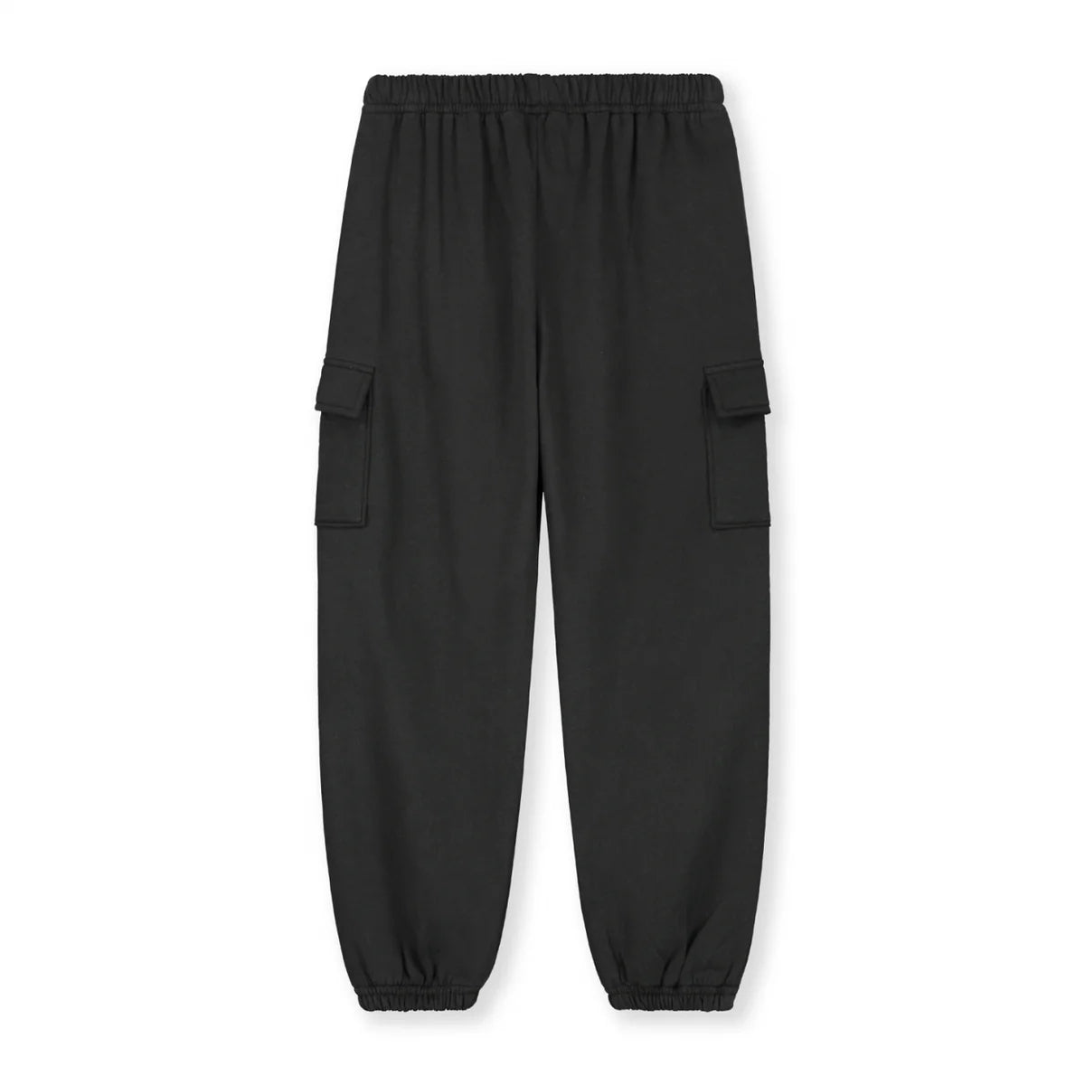 Boys & Girls Black Cotton Trousers