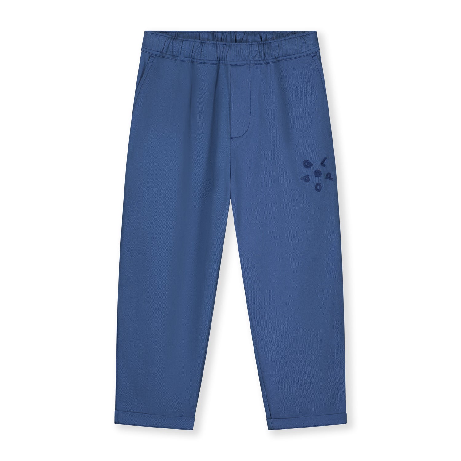 Boys & Girls Blue Cotton Trousers