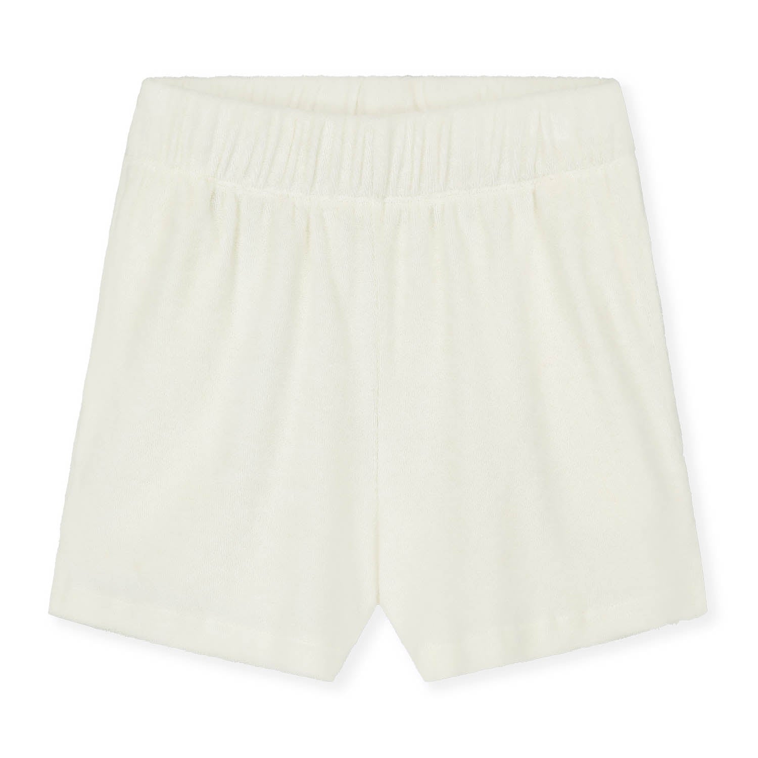 Boys & Girls White Cotton Shorts