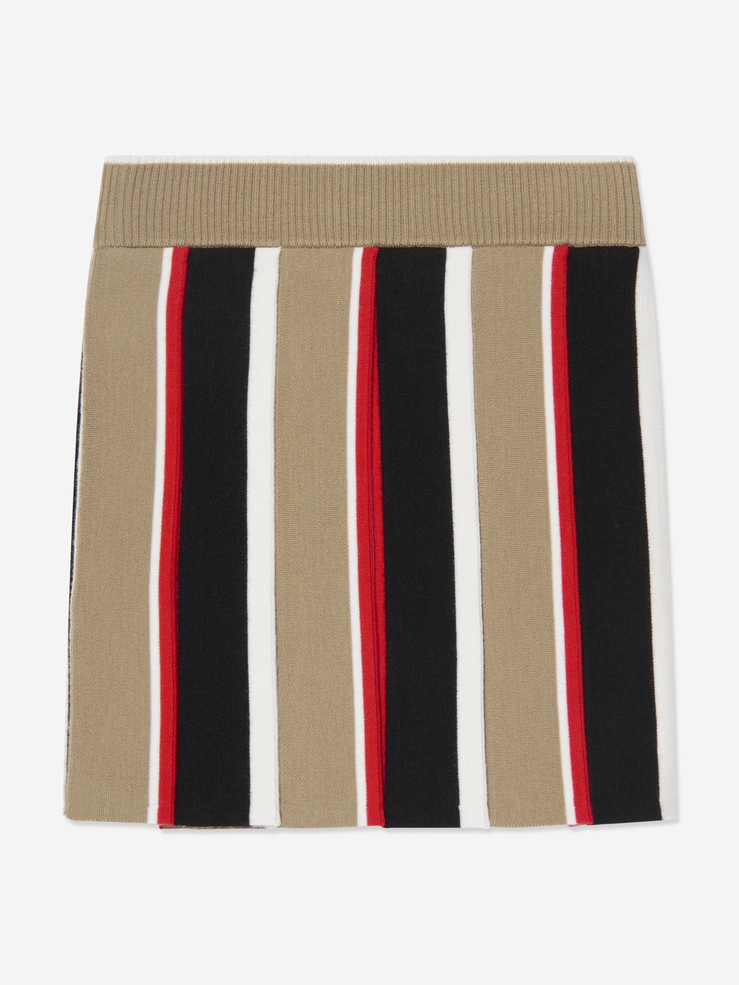 Girls Amelia Stripe Skirt in Archive Beige