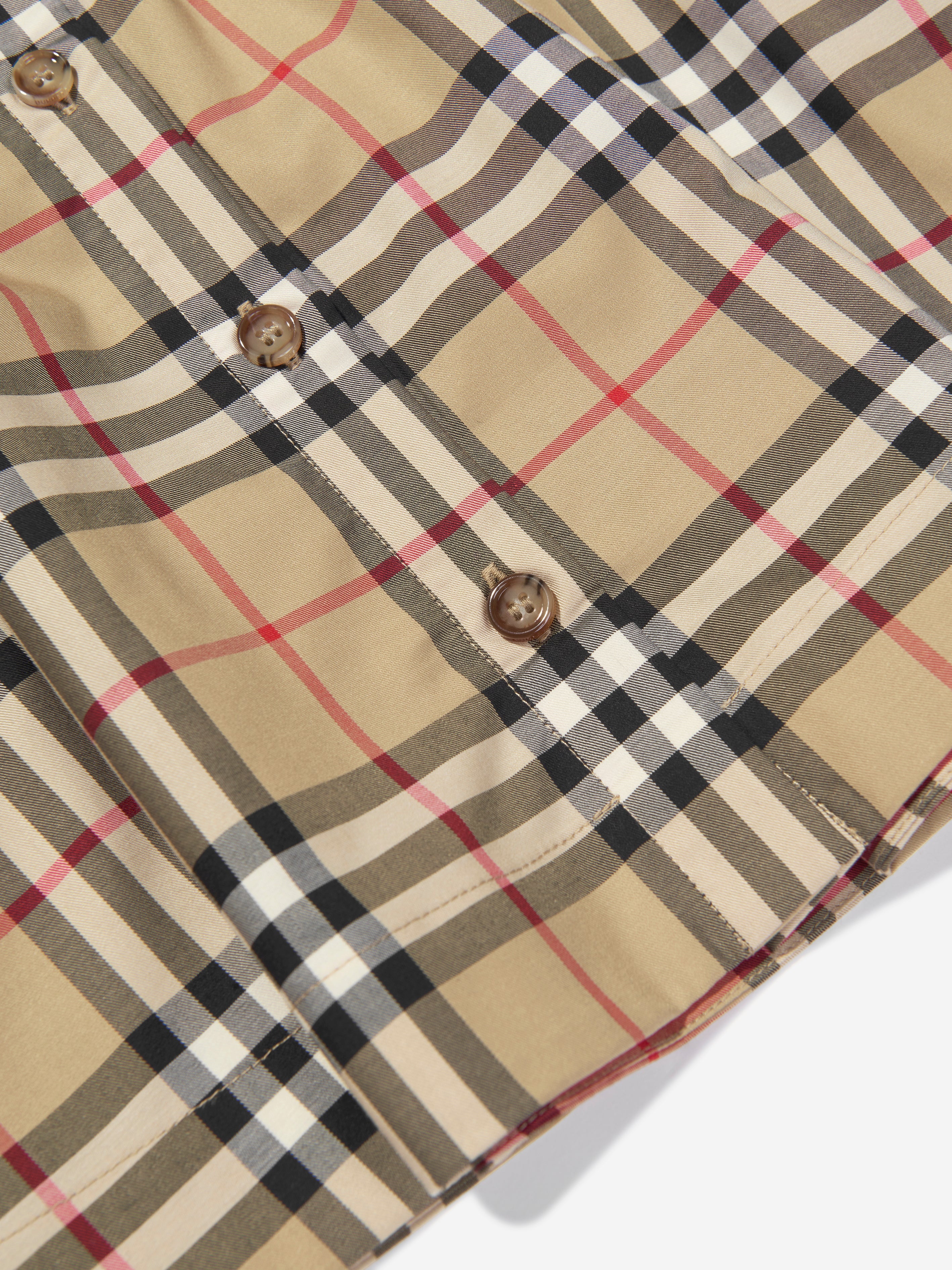 Girls Shelley Dress in Archive Beige Check