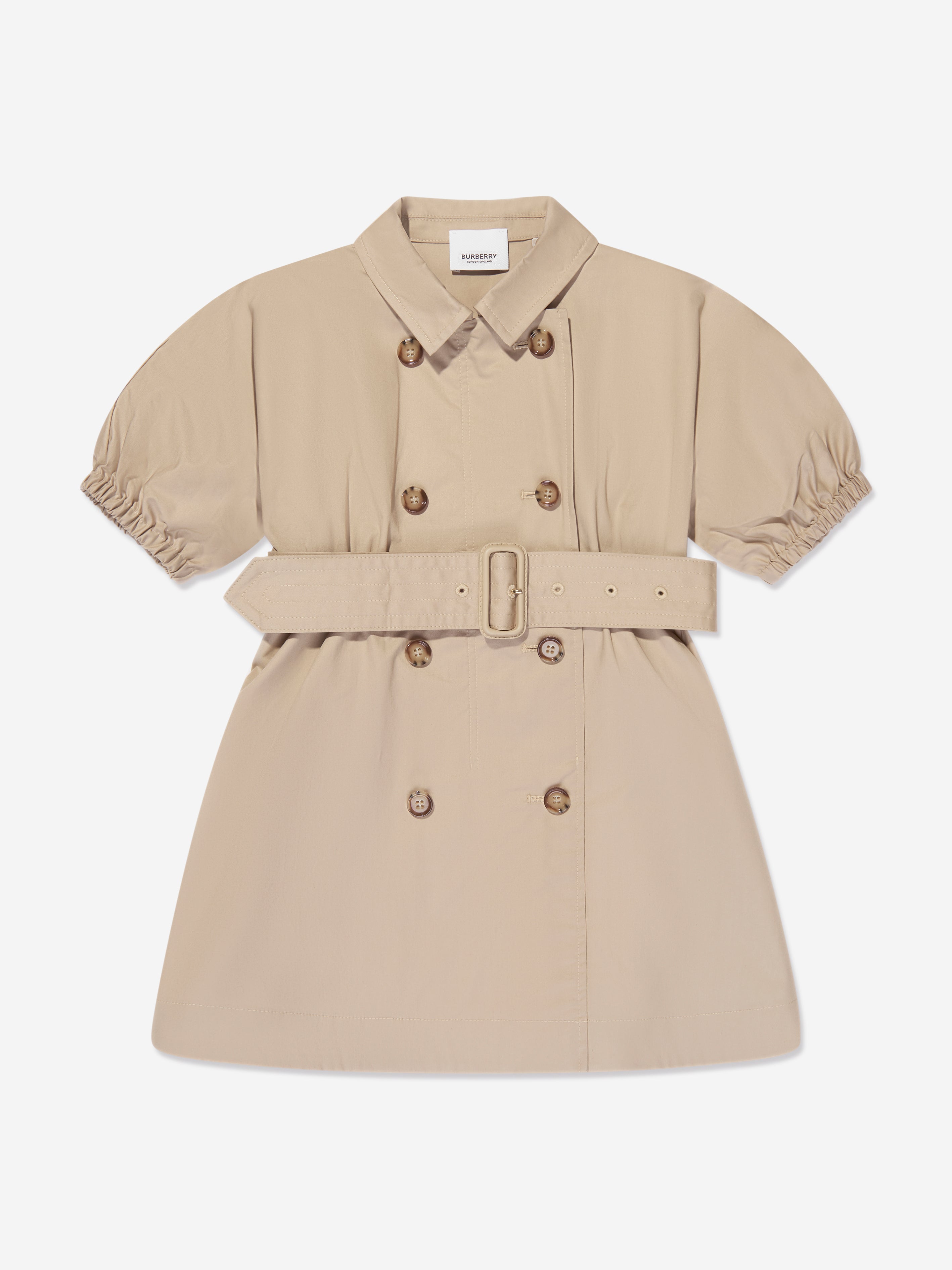 Girls Regina Dress in Soft Fawn