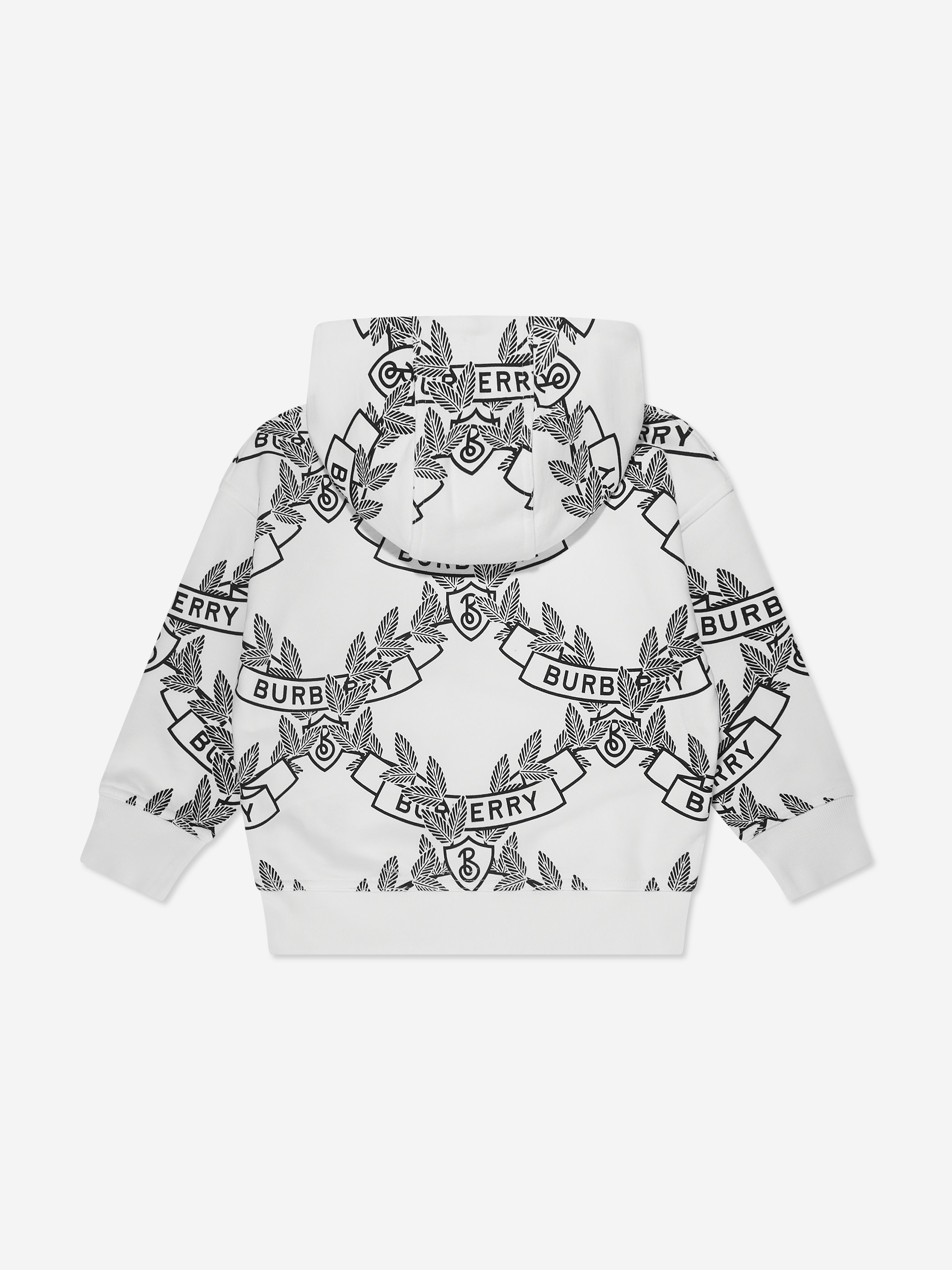 Boys Talbot Crest Hoodie in White