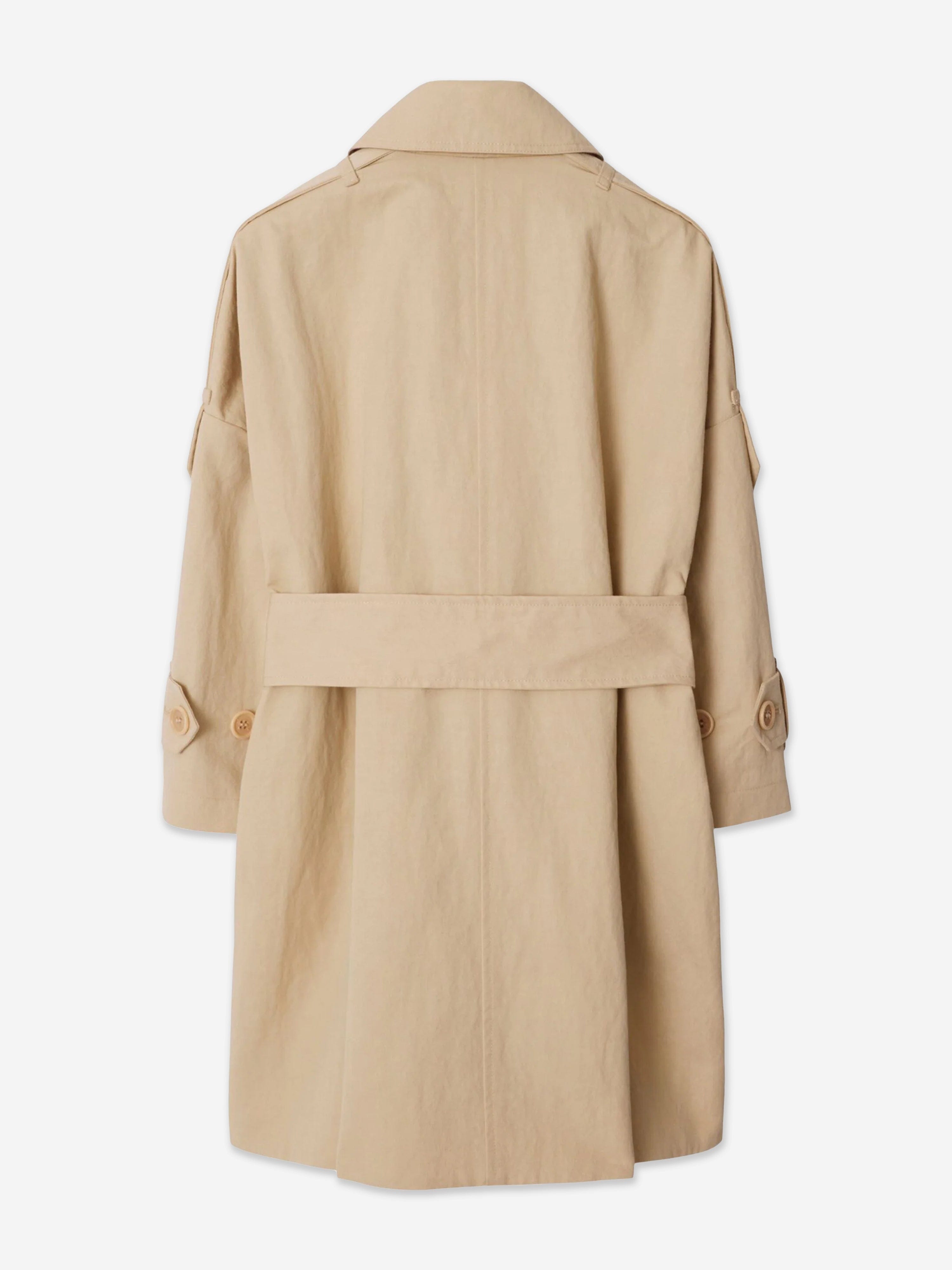 Burberry Girls Valerie Trench Coat in Beige