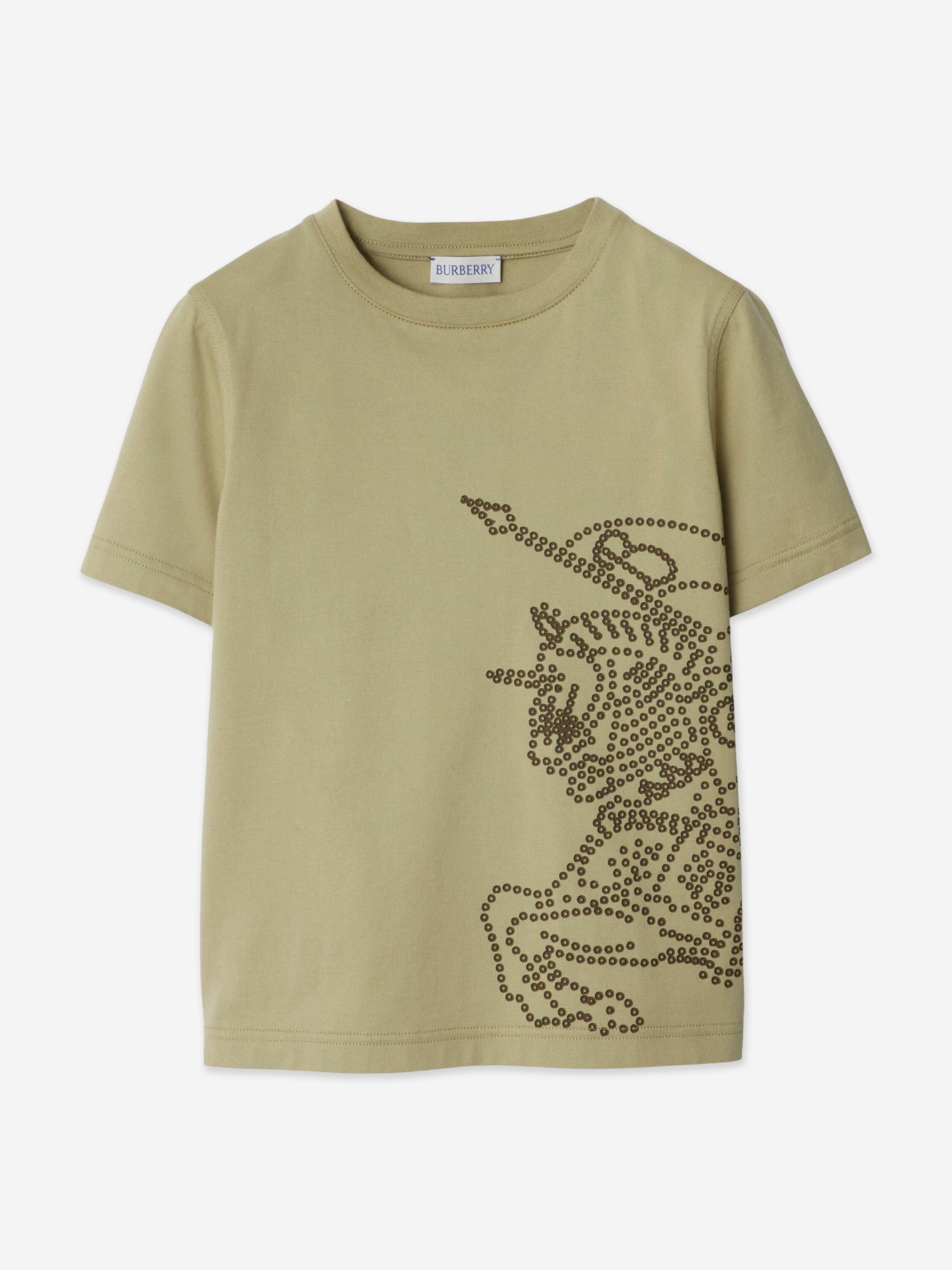 Burberry Boys Cedar EKD T-Shirt in Green