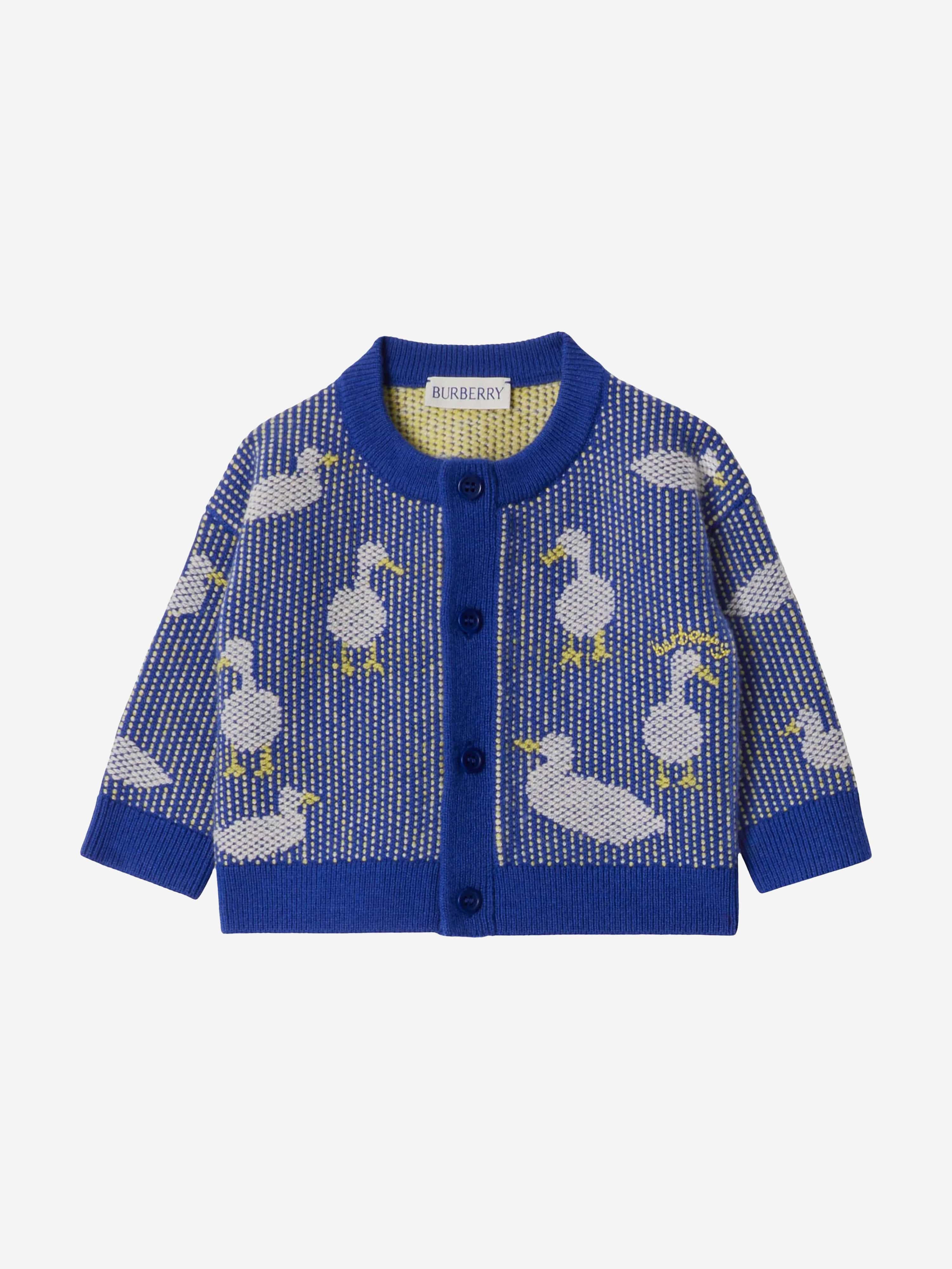Burberry Baby Boys Duck Trouser Set in Blue