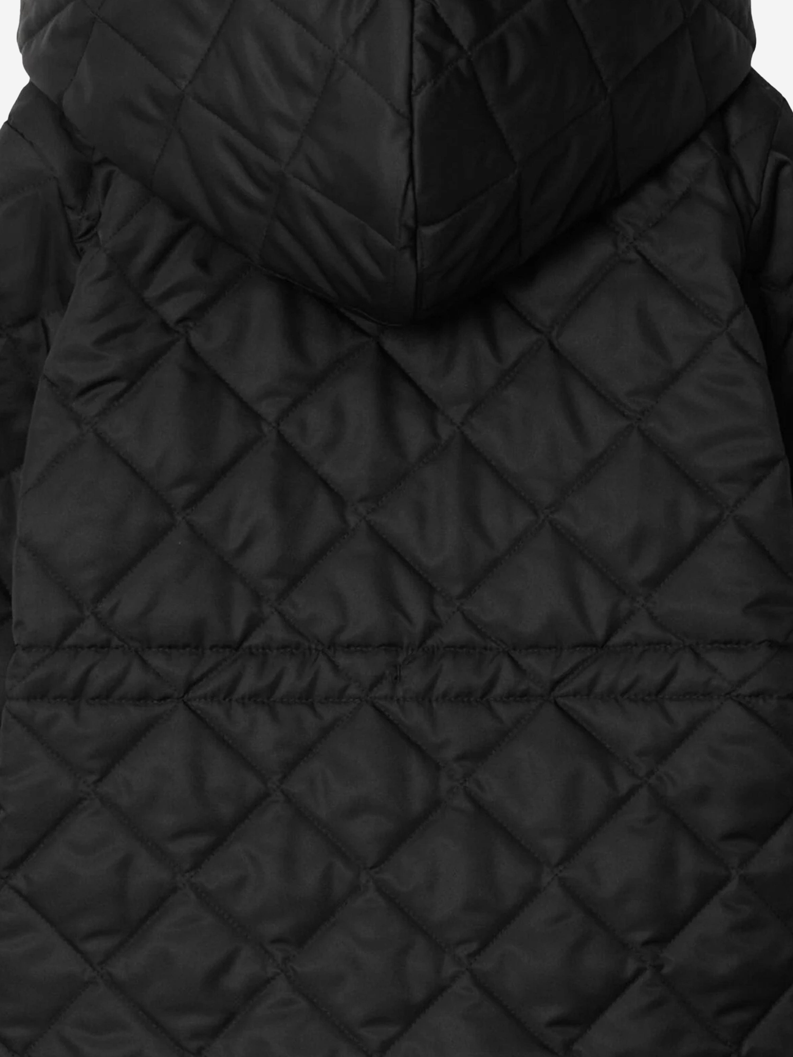 Boys Rowan Quilted Jacket in Black