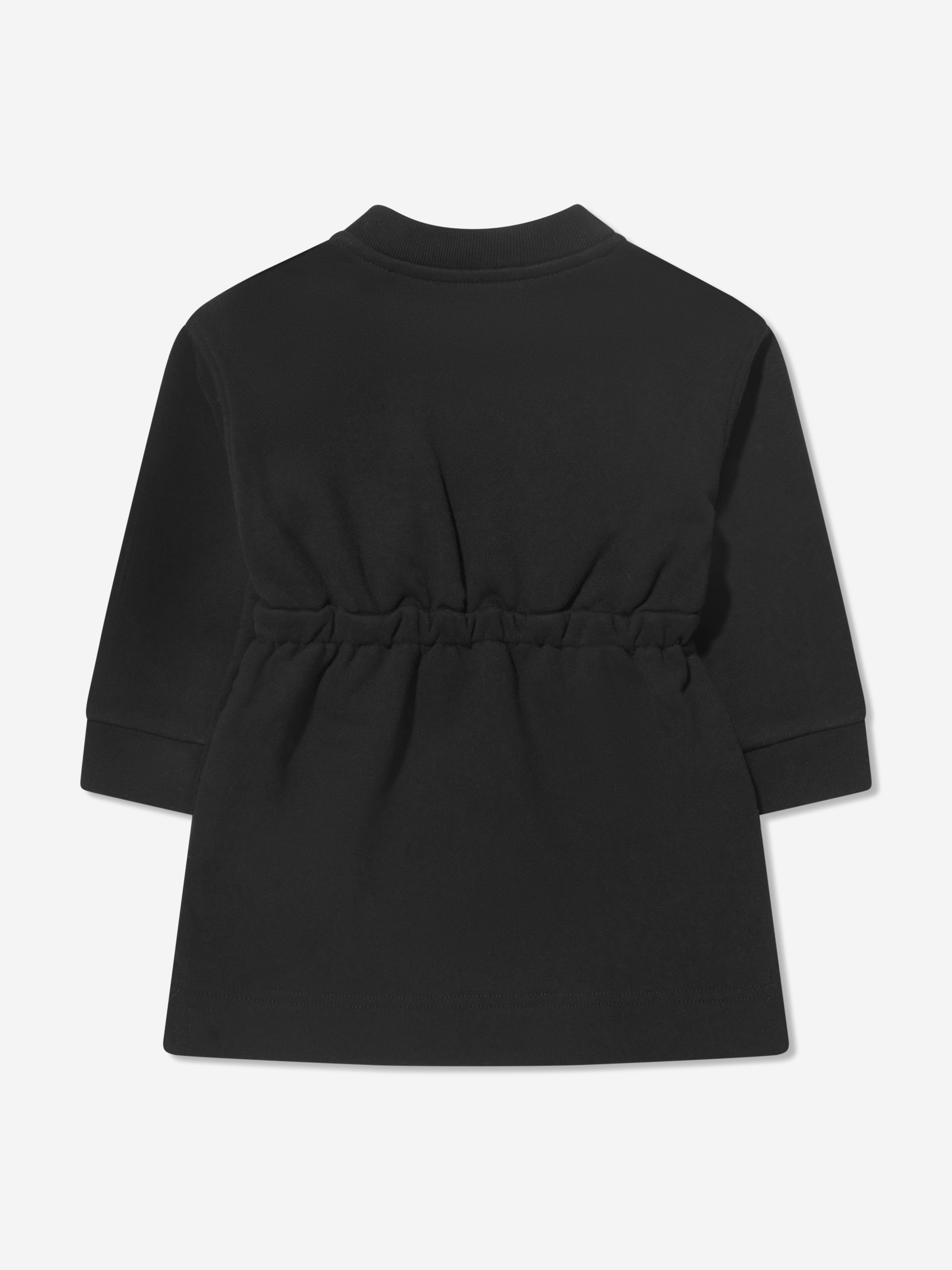 Baby Girls Long Sleeve Mini Talbot Dress In Black