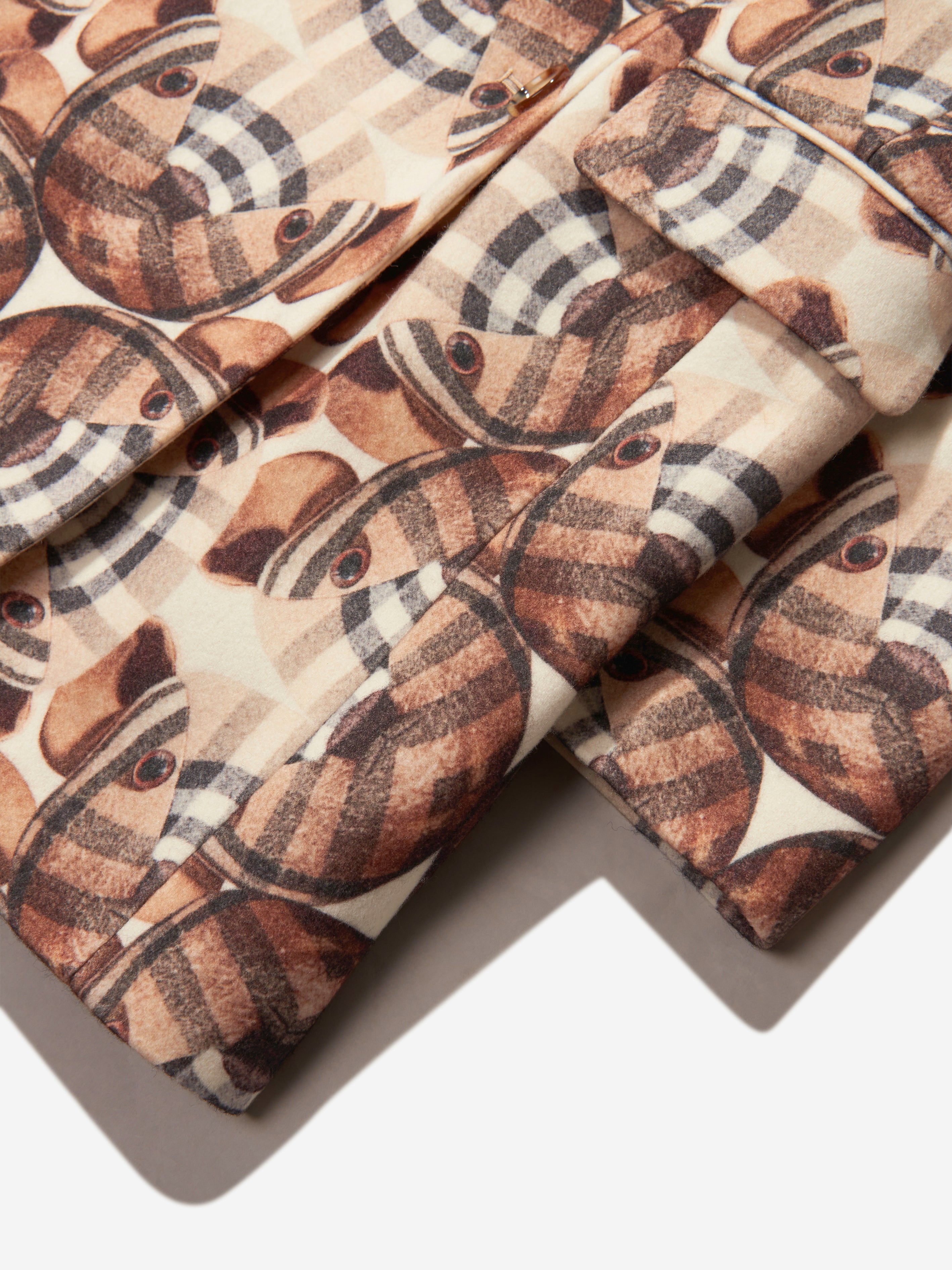 Girls Bear Print Coat