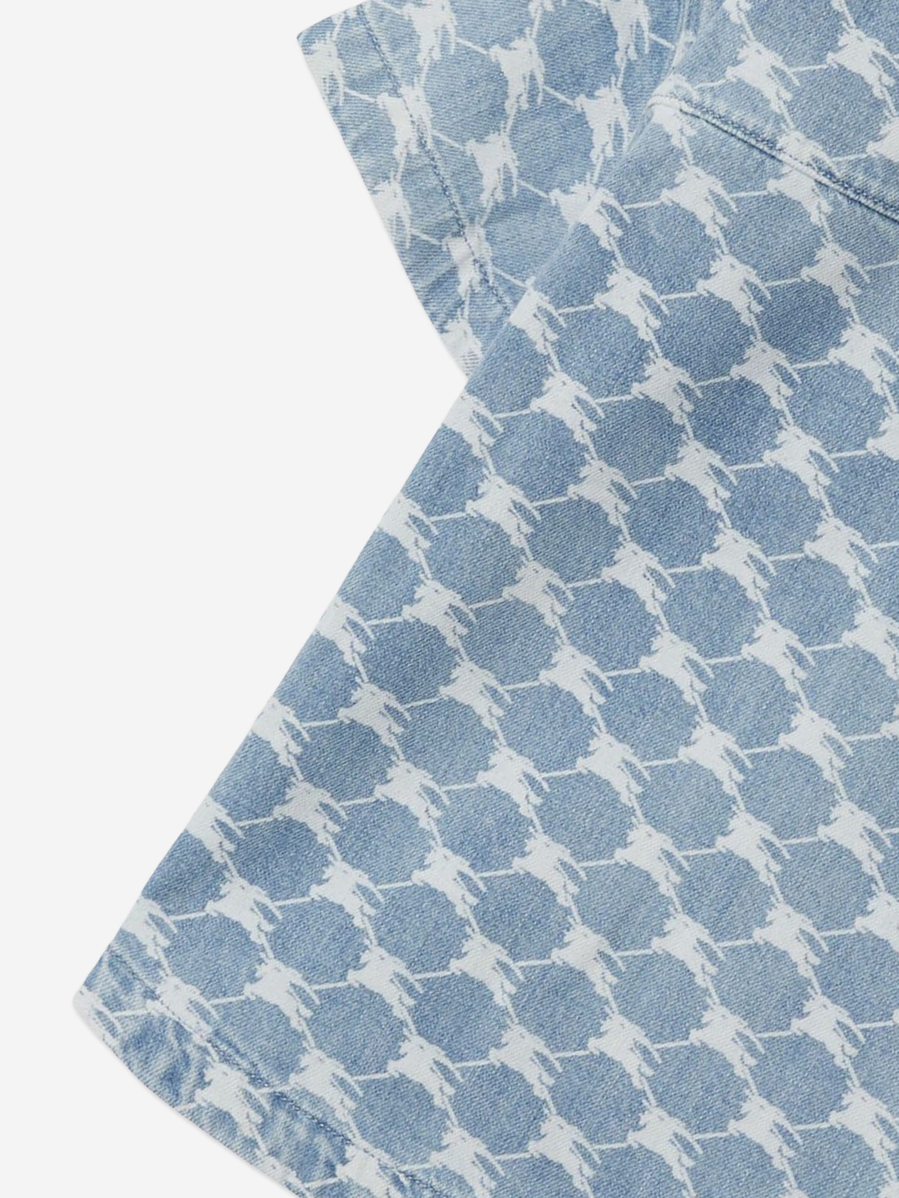 Boys Short Sleeve Alan Shirt in Blue