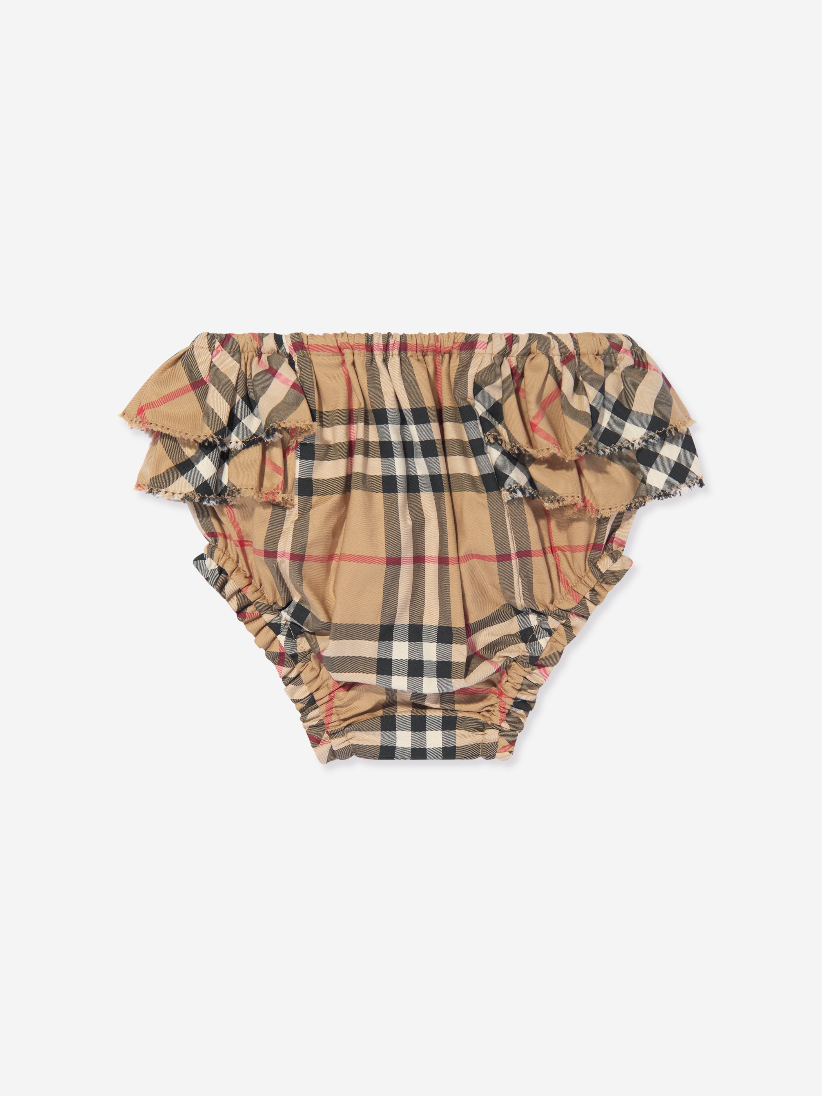 Baby Girls Archive Check Penelope Knickers in Beige