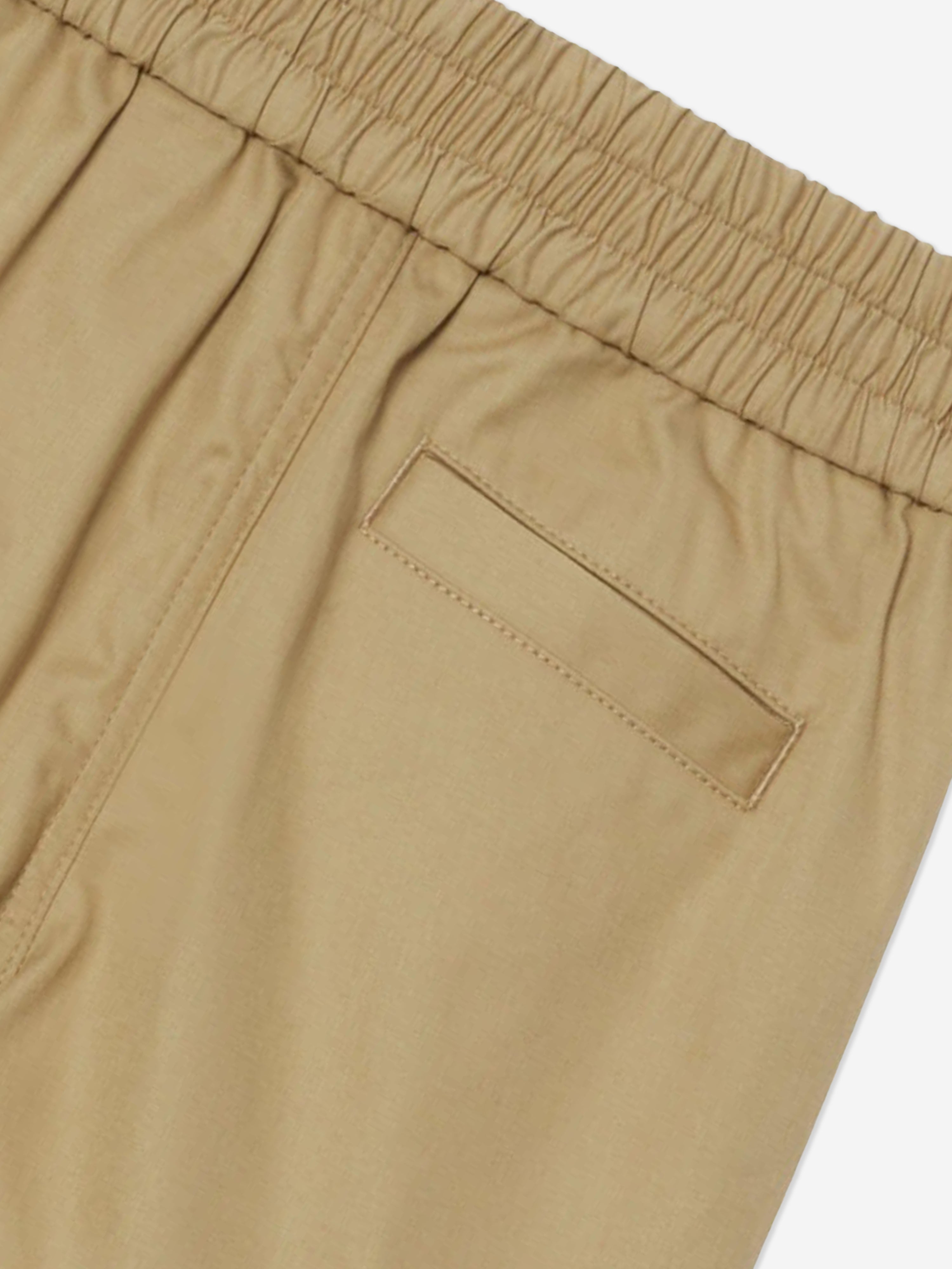Boys Travard Logo Shorts in Beige