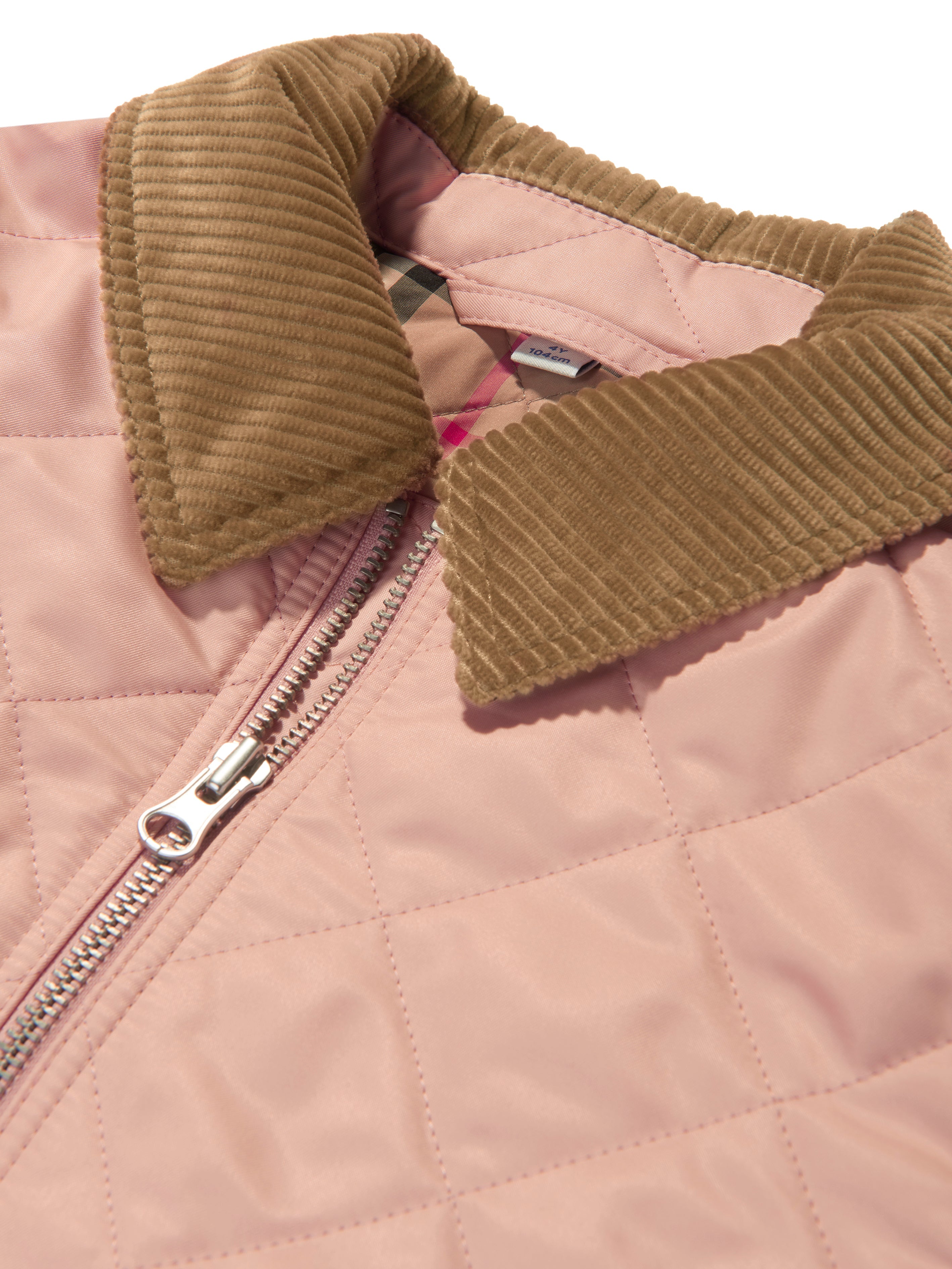 Girls Quilted Otis Jacket in Pink