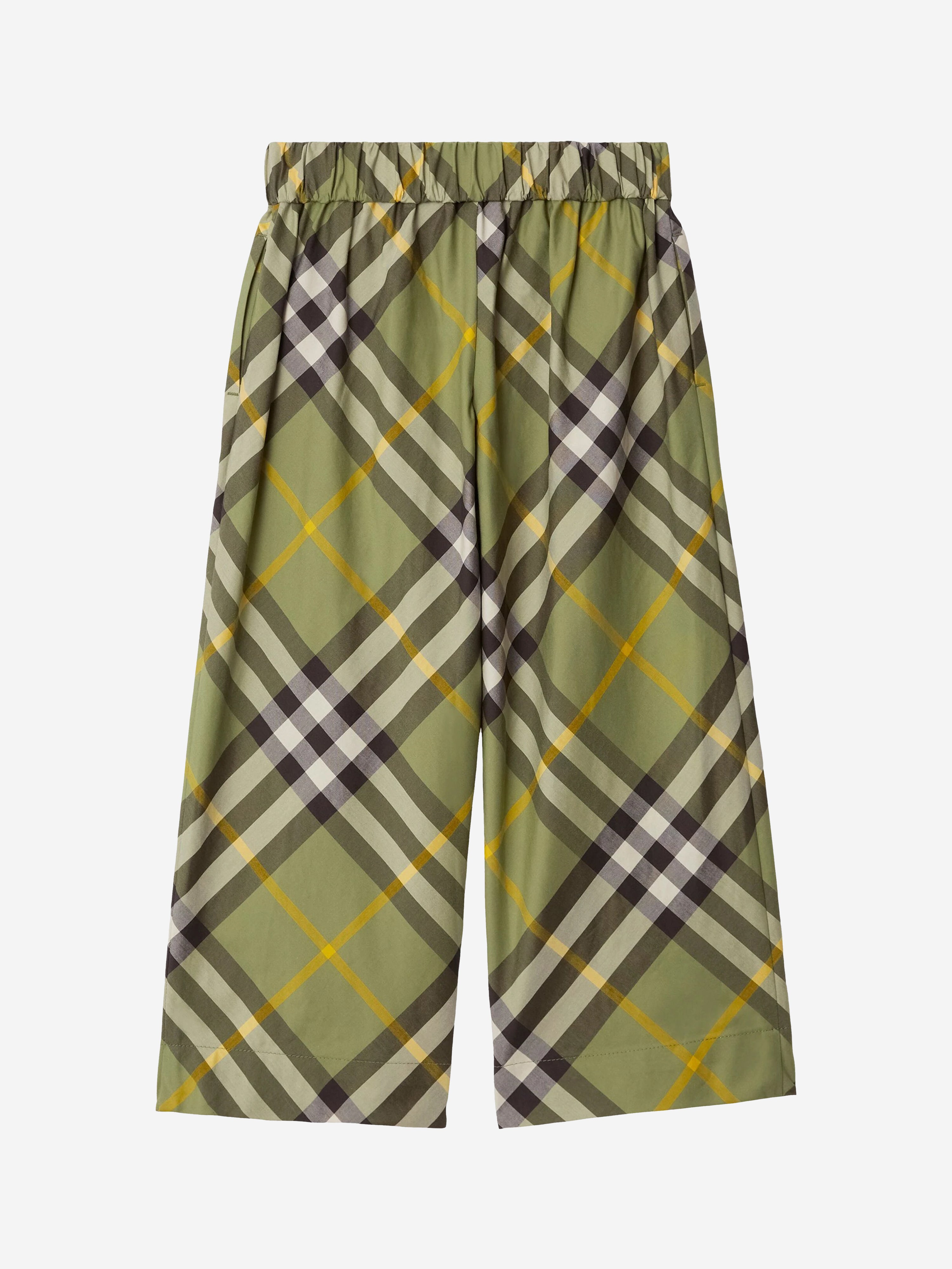Girls Check Maya Trousers in Green