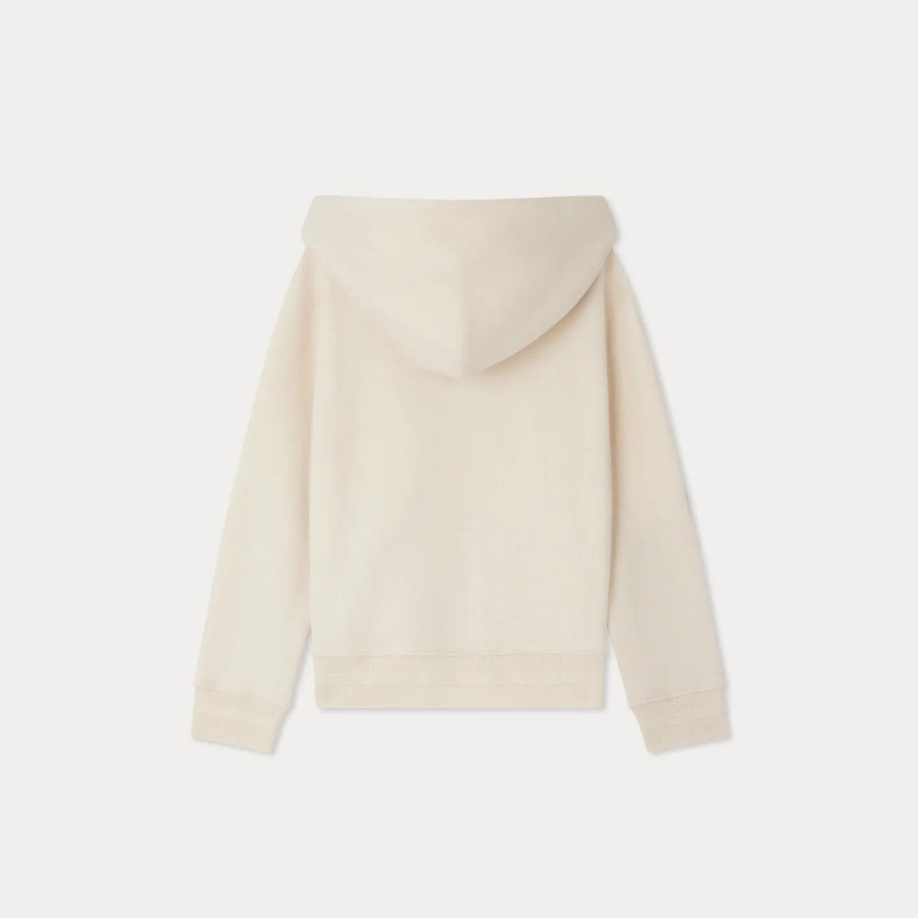 Boys White Hooded Cotton Sweatshirt