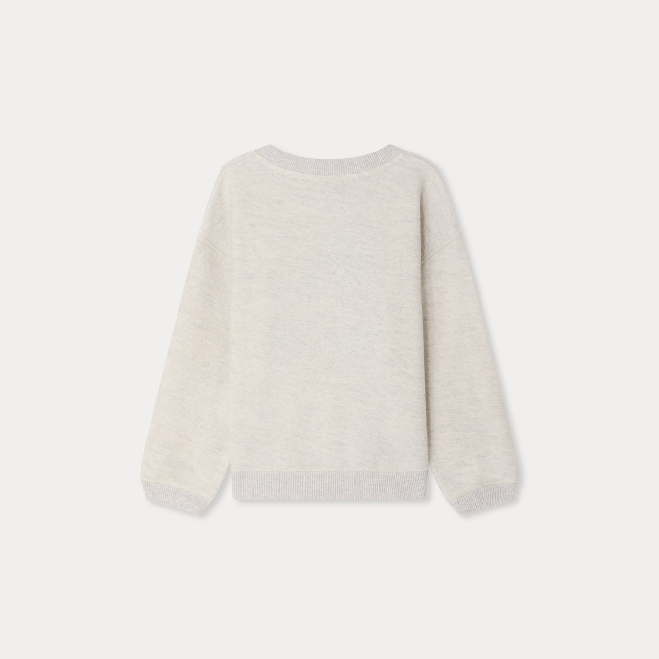 Boys Grey Embroidered Cotton Sweatshirt