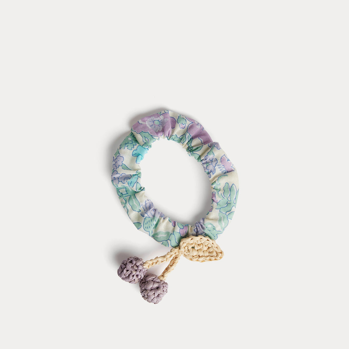 Girls Green Floral Hair Ring