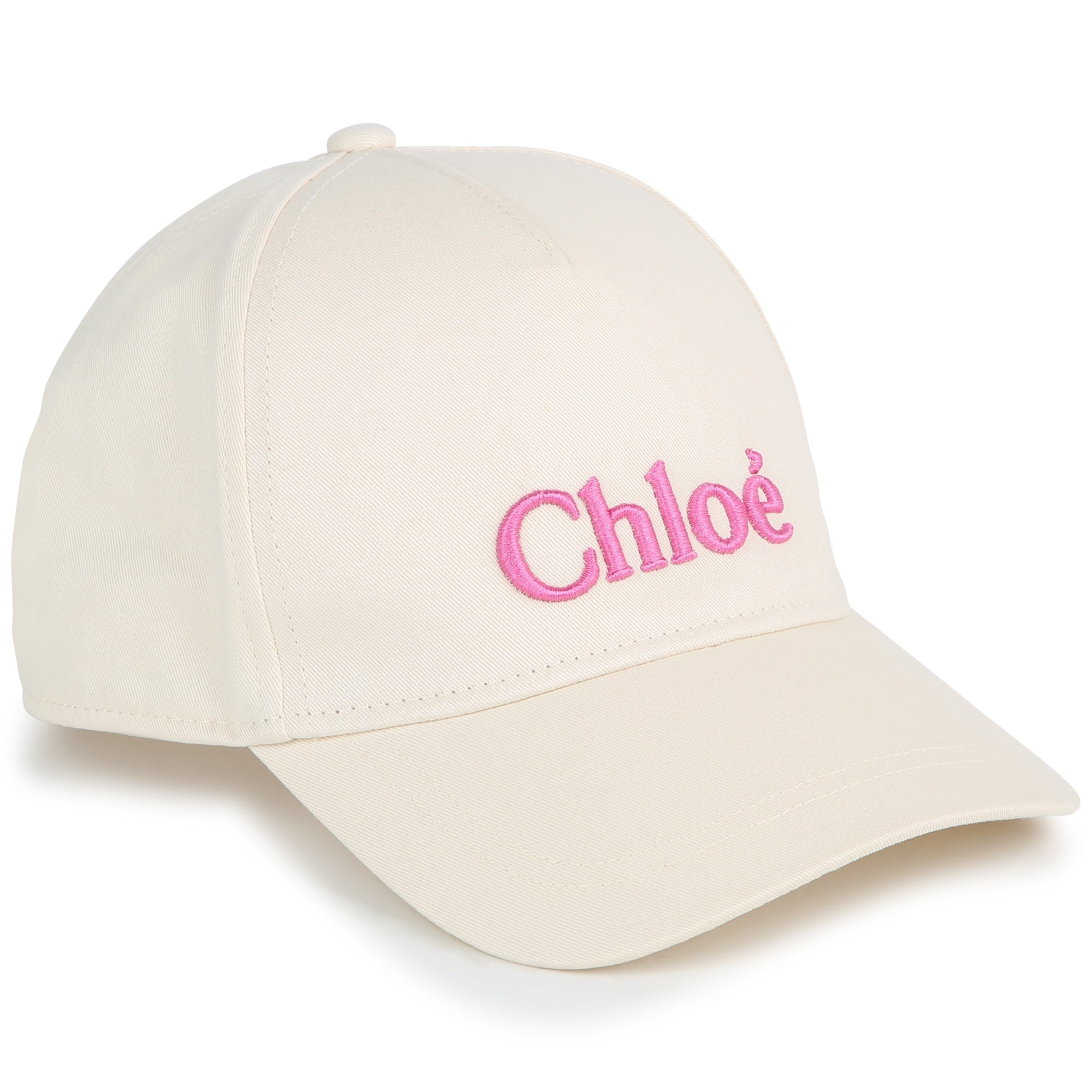 Girls White Logo Baseball Cap