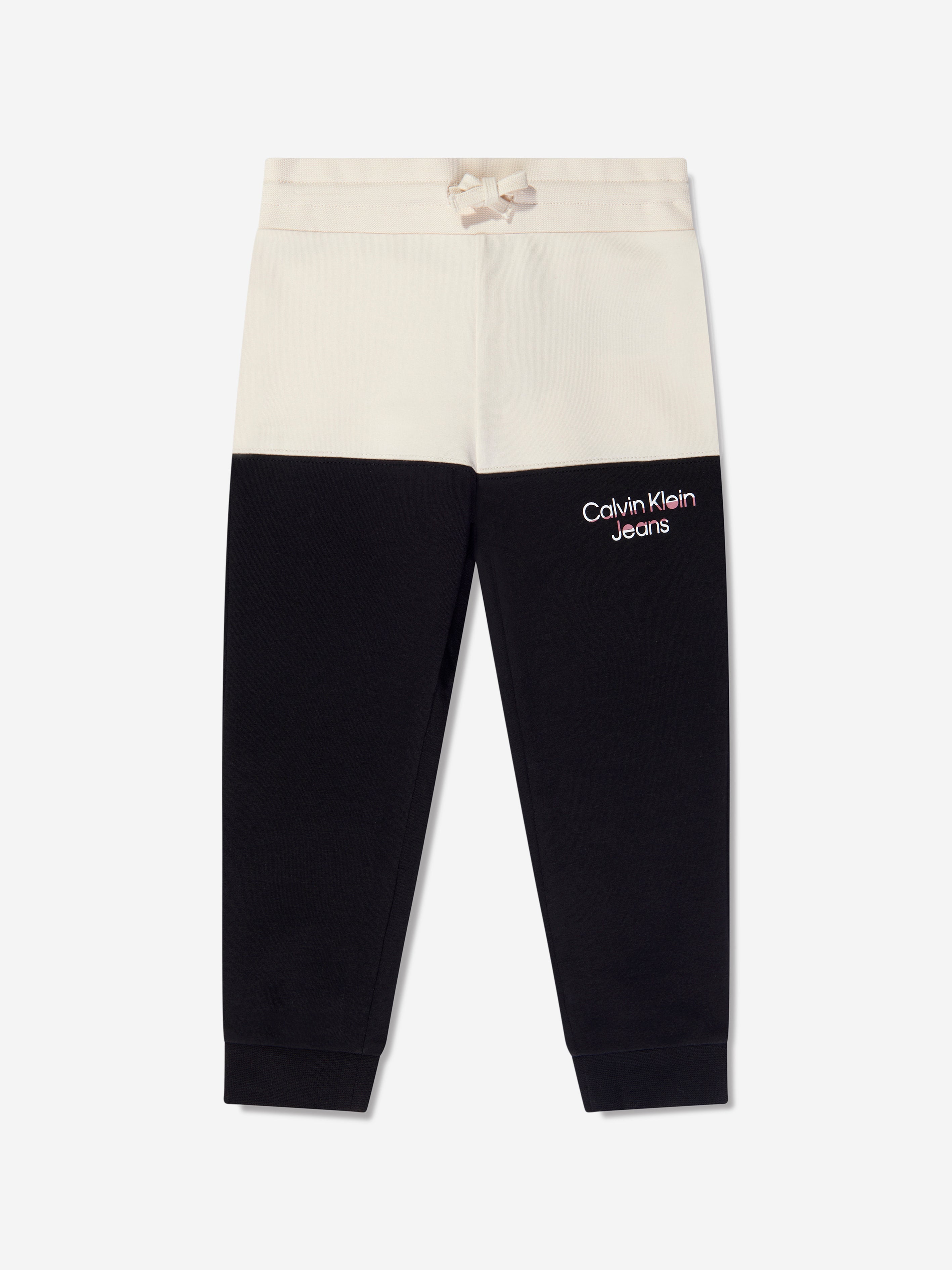 Calvin Klein Baby Hero Logo Colourblock Tracksuit in Black