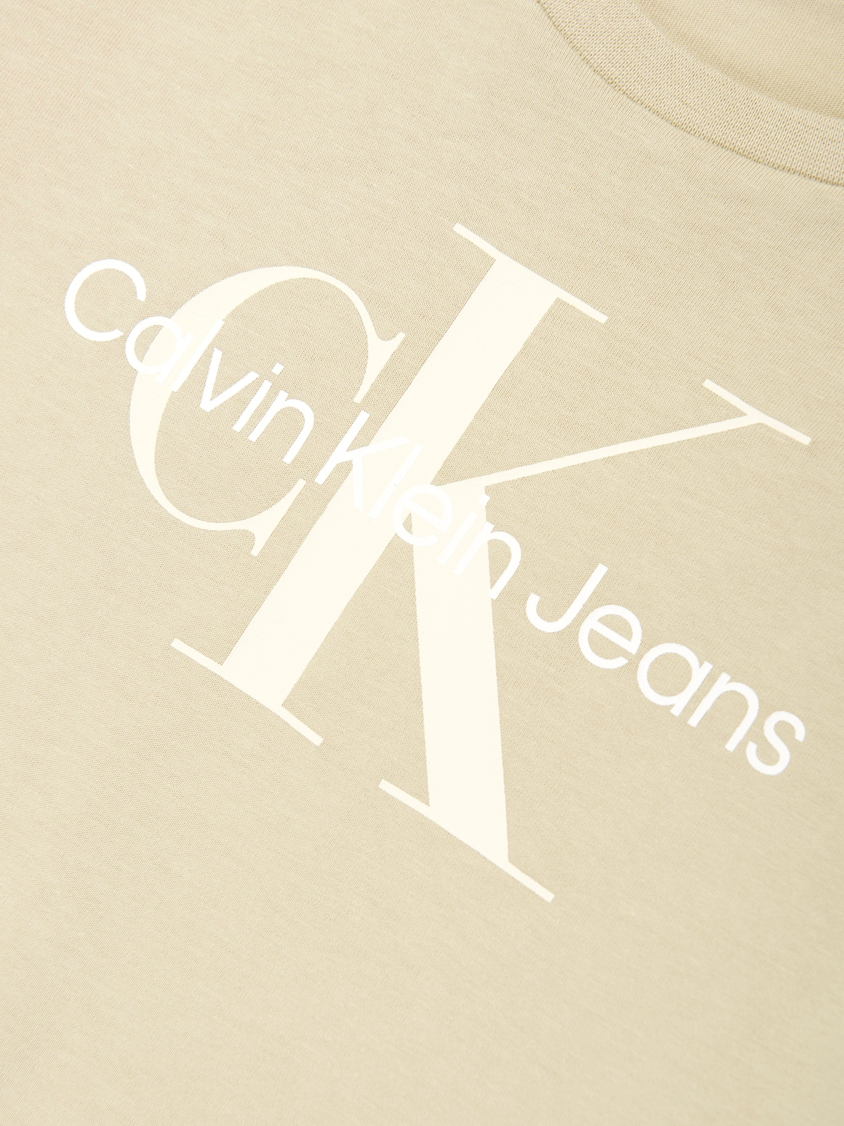 Calvin Klein Kids Monogram Logo T-Shirt in Green