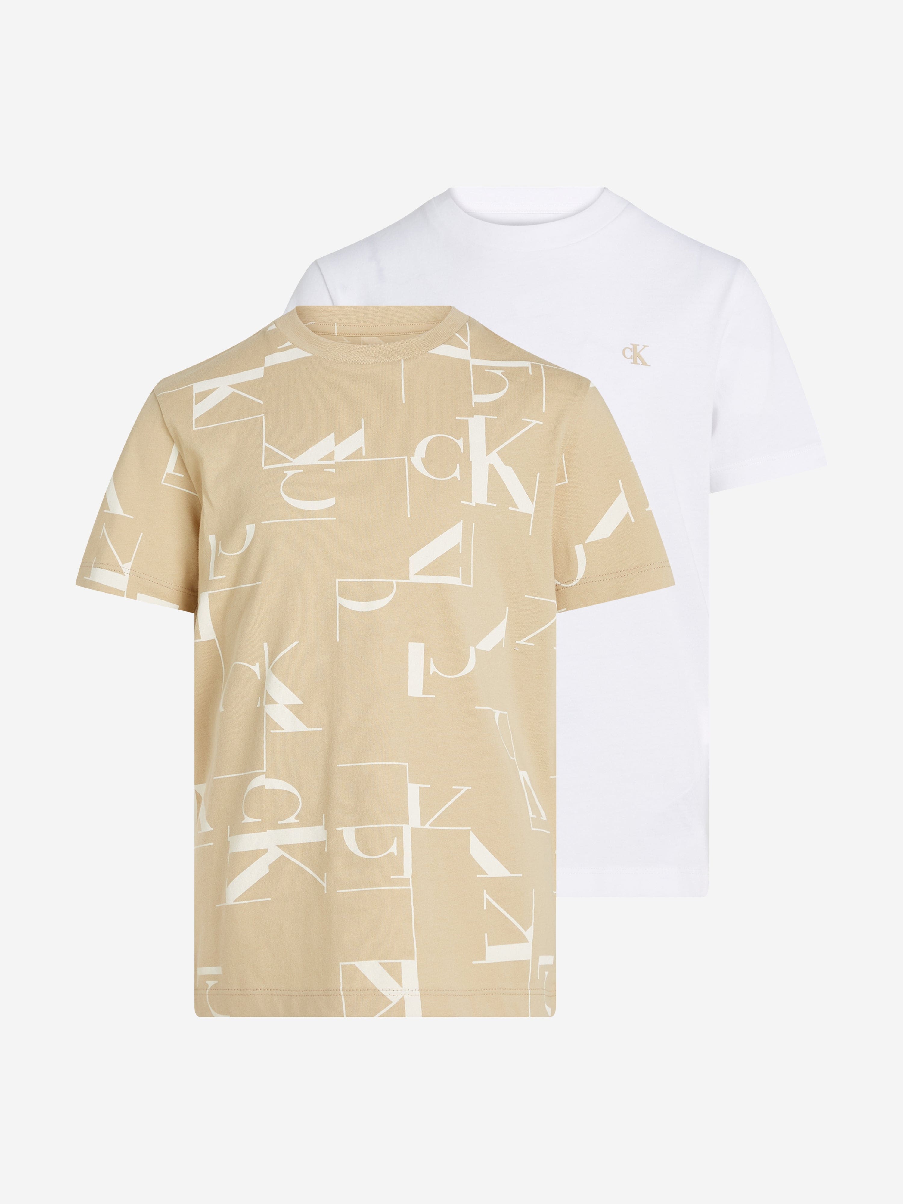 Calvin Klein Boys 2 Pack T-Shirt Set in Multicolour