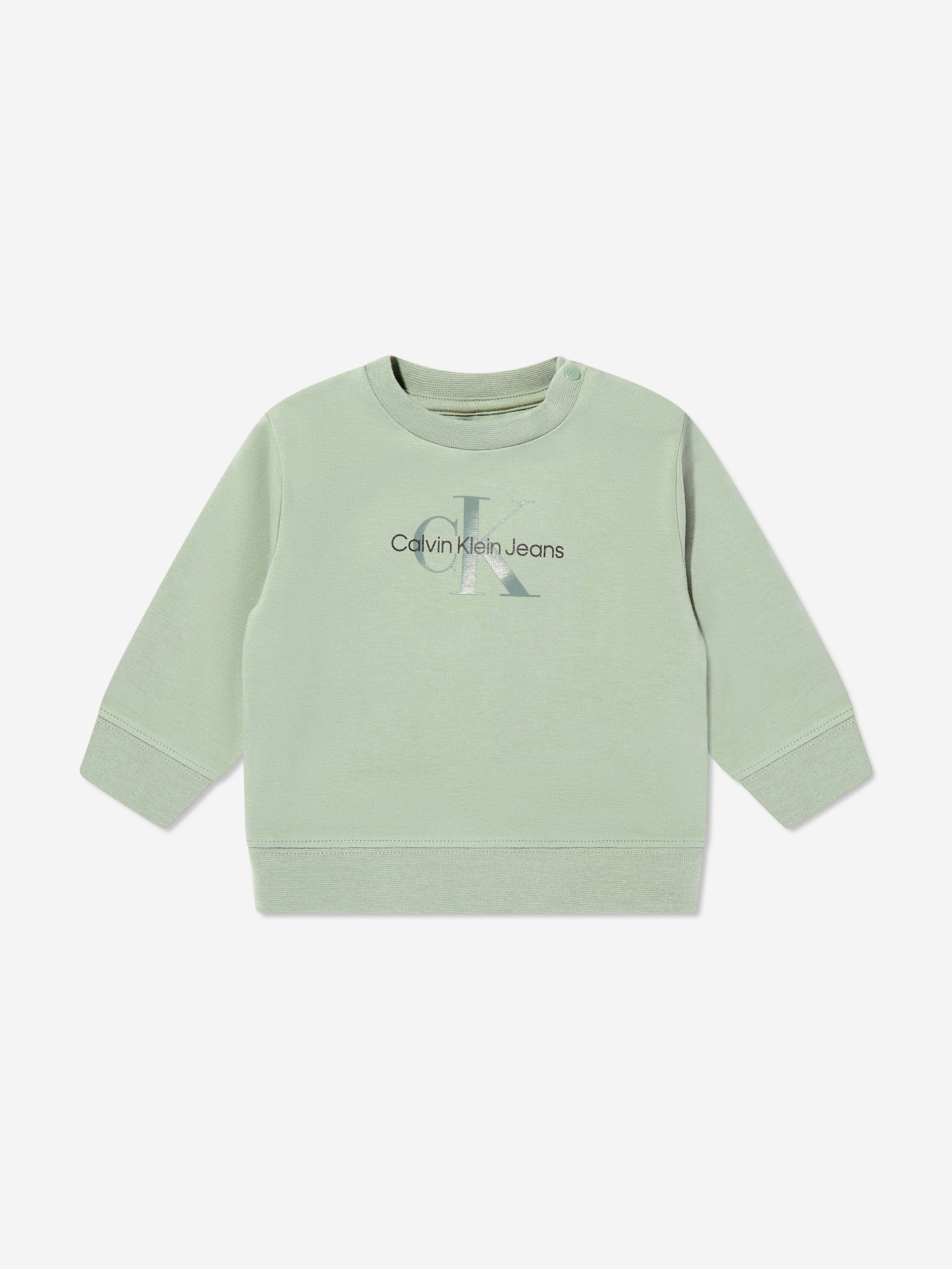 Calvin Klein Baby Monogram Tracksuit in Green