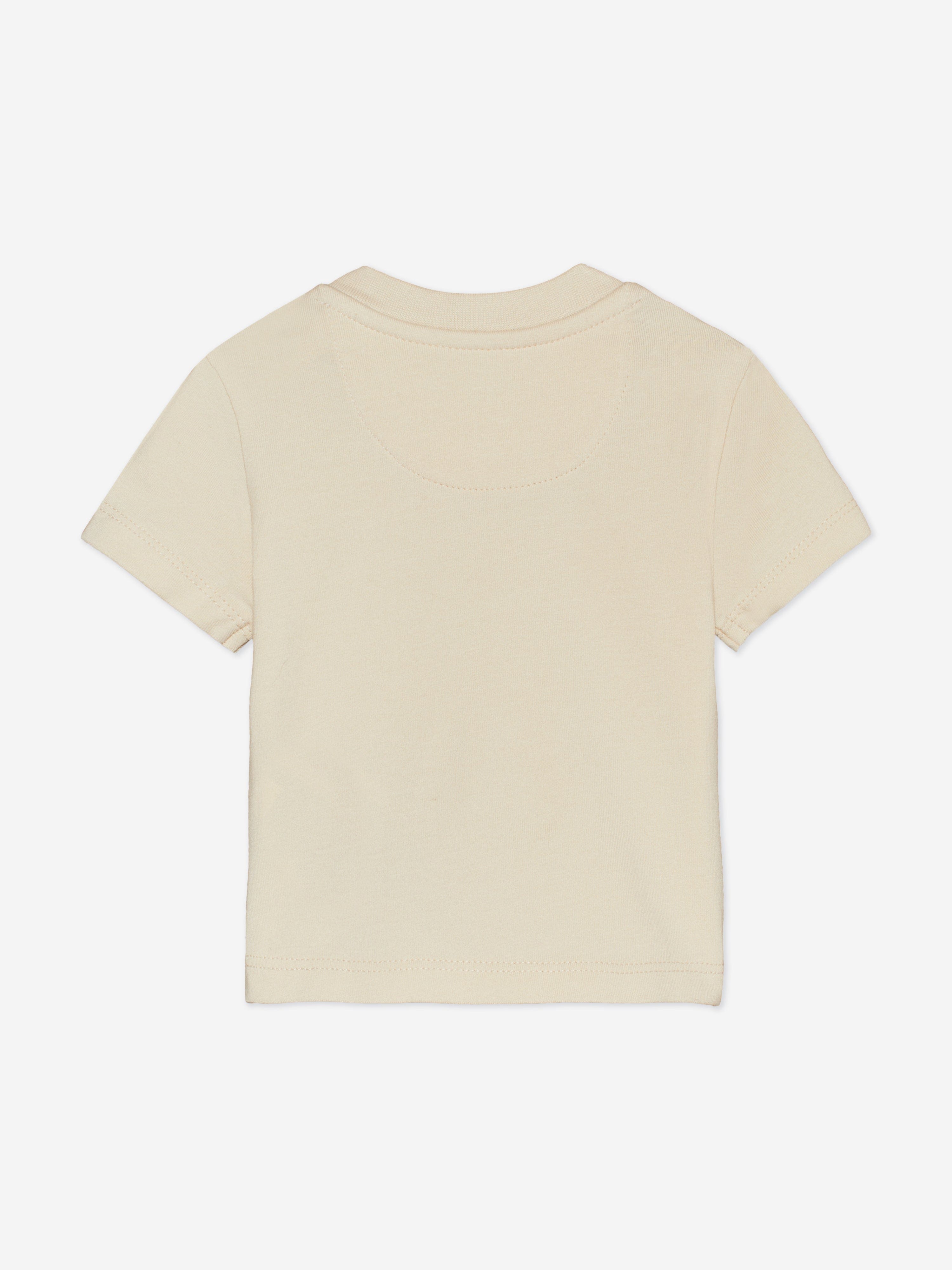 Calvin Klein Baby City Logo T-Shirt in Beige