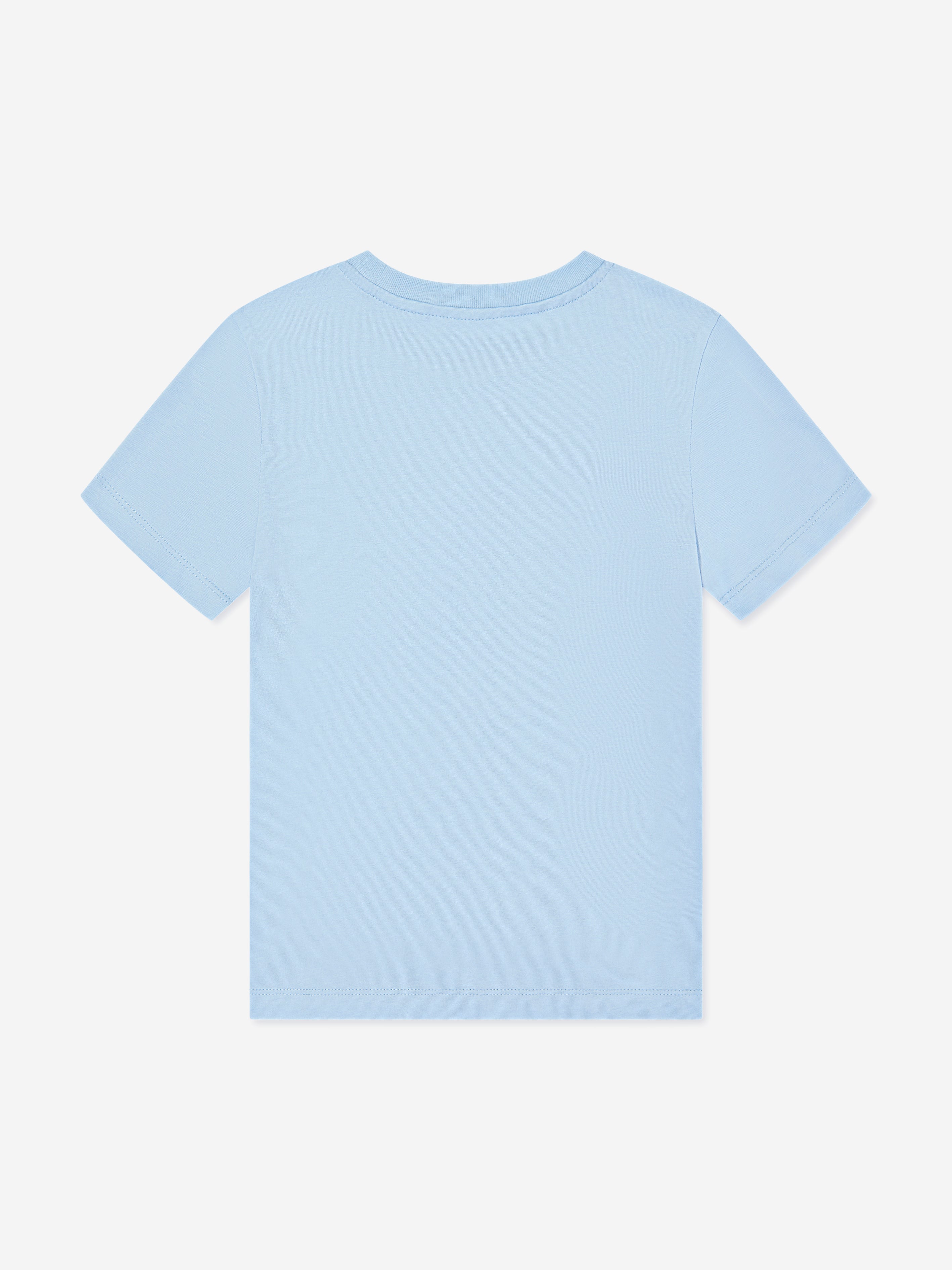 Calvin Klein Boys CKJ Stack Logo T-Shirt in Blue