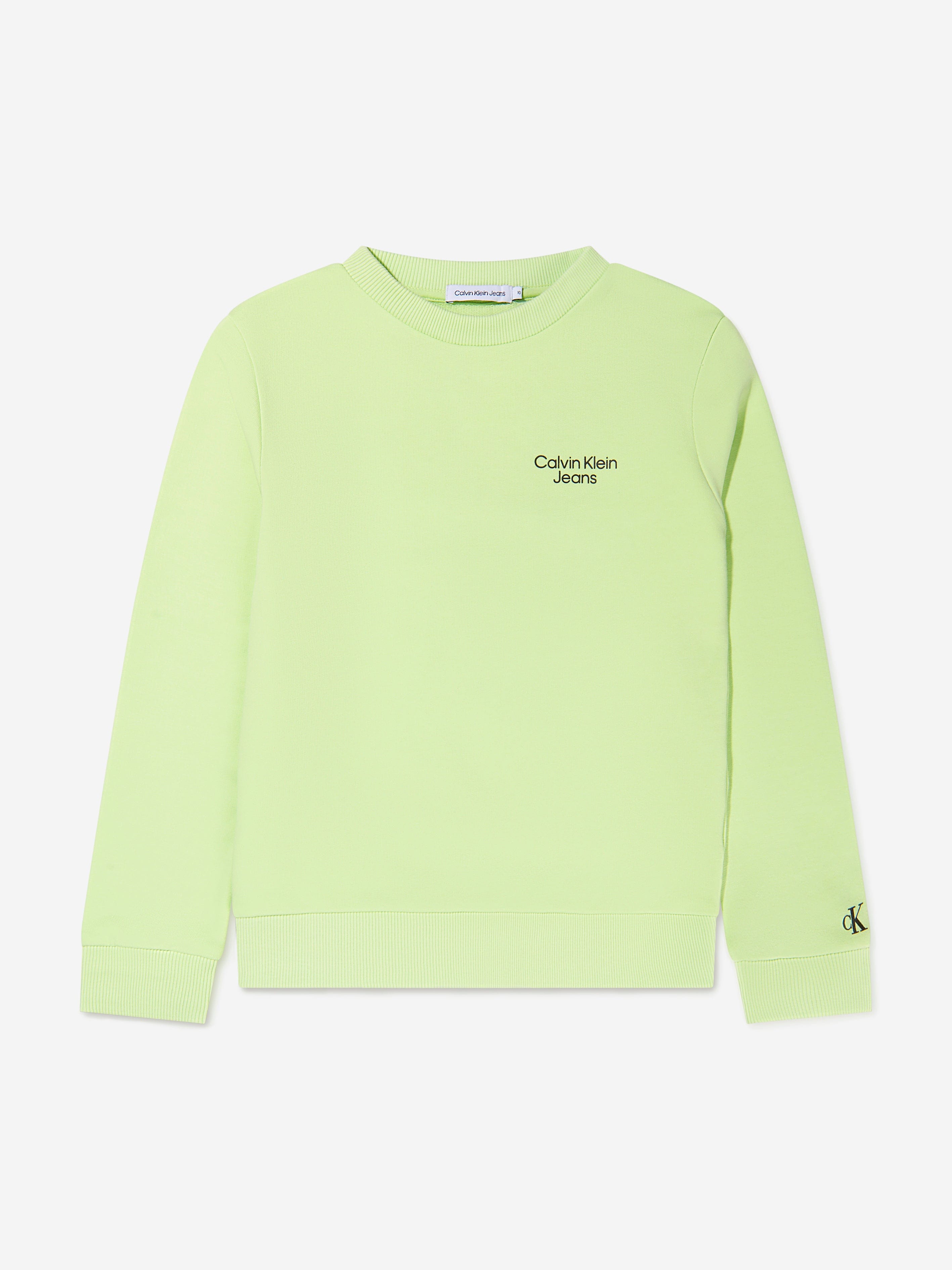 Calvin Klein Boys Organic Cotton Logo Sweatshirt