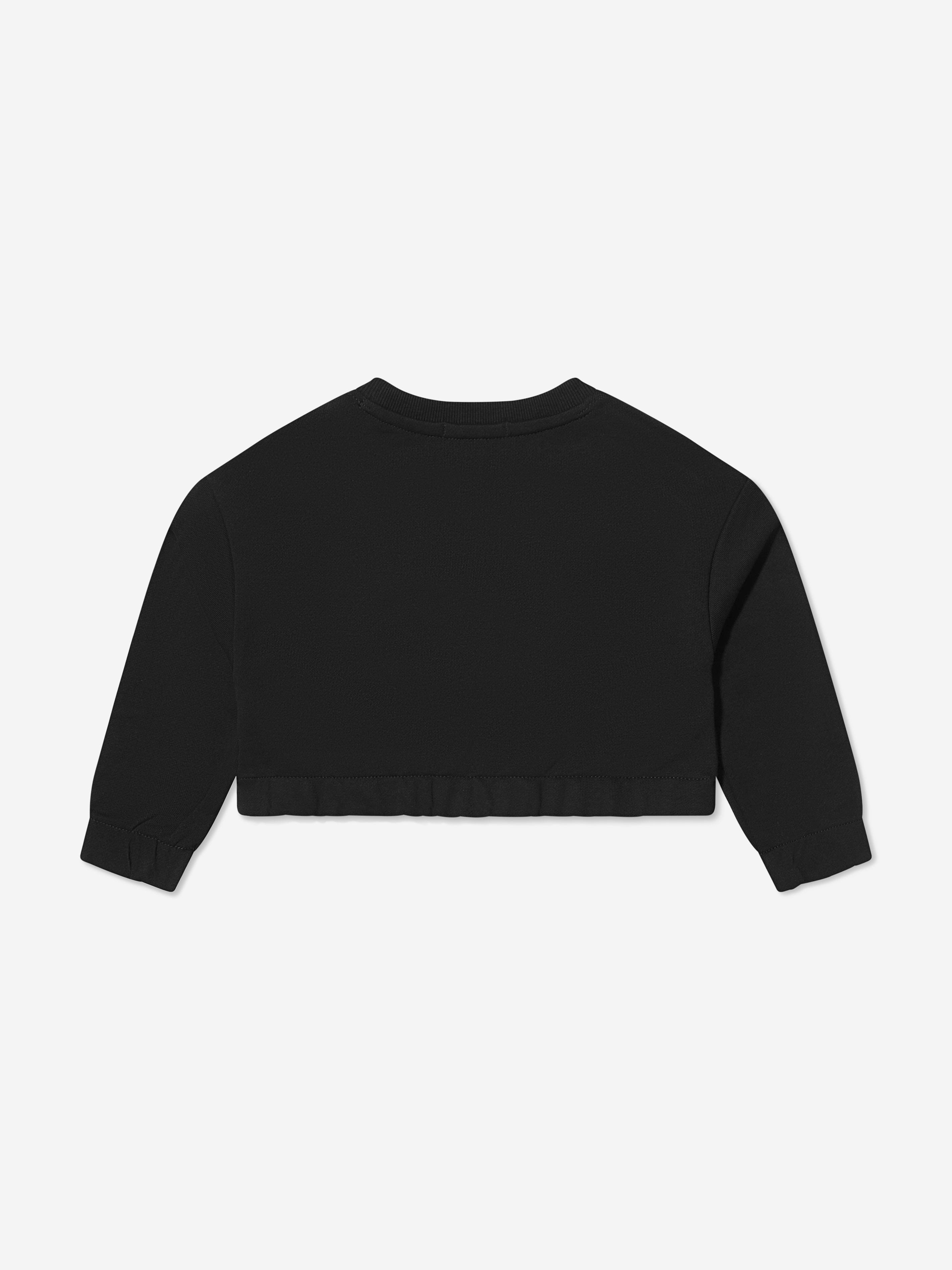 Calvin Klein Girls Organic Cotton Box Logo Sweatshirt