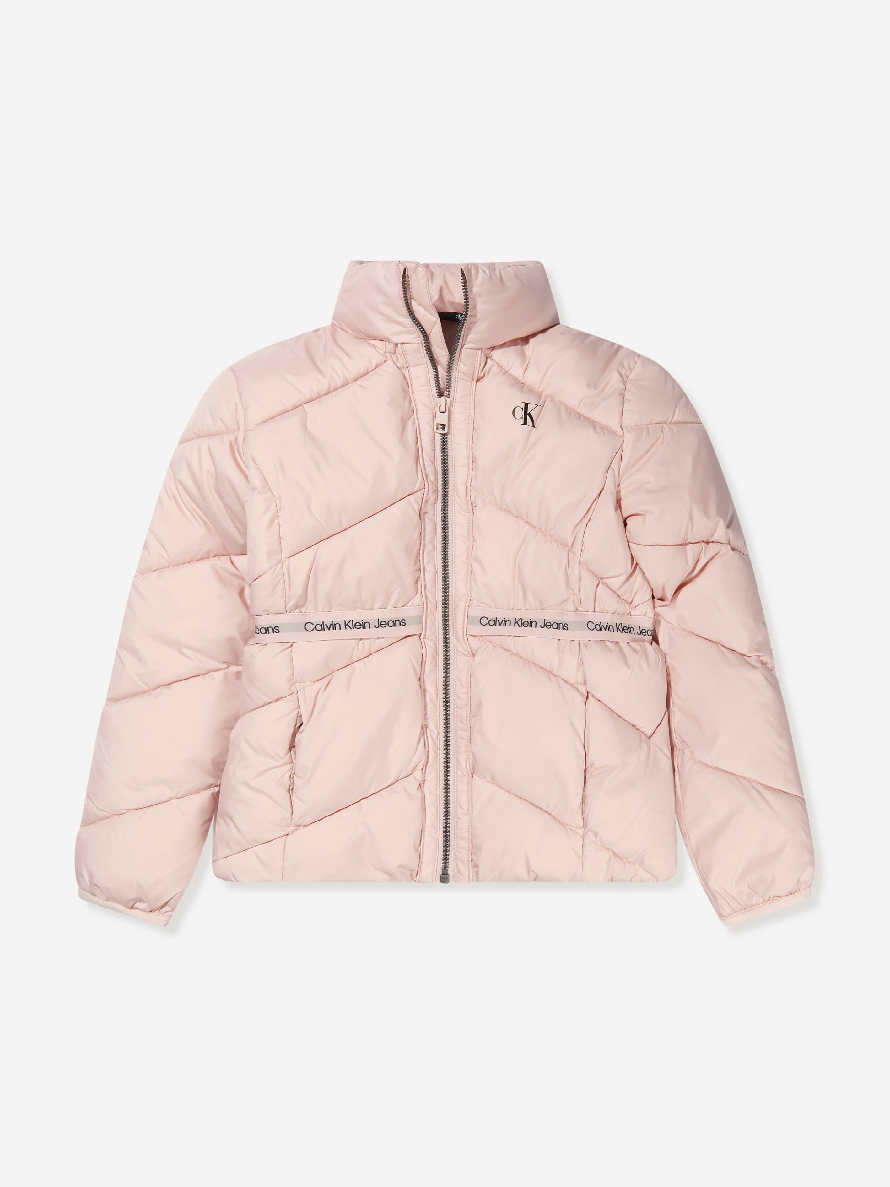 Calvin Klein Girls Logo Tape Light Jacket