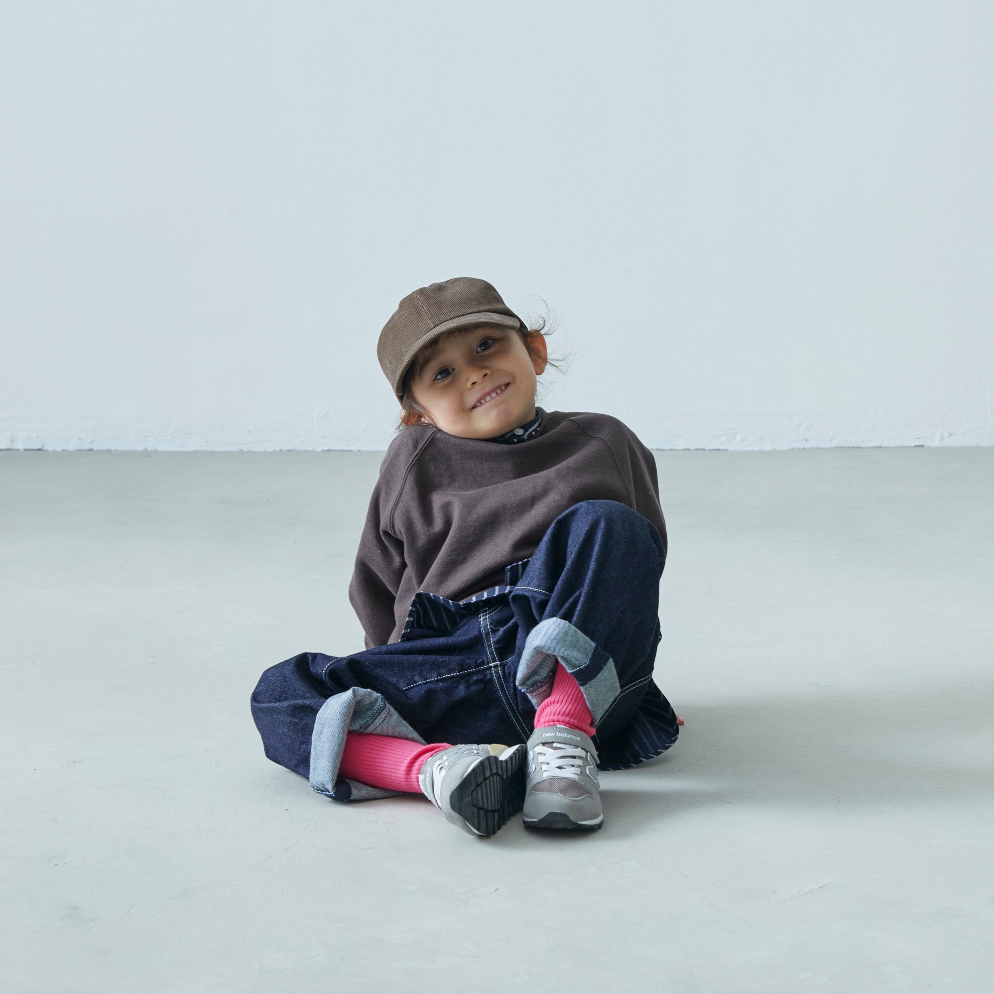 Boys & Girls Brown Corduroy Cap