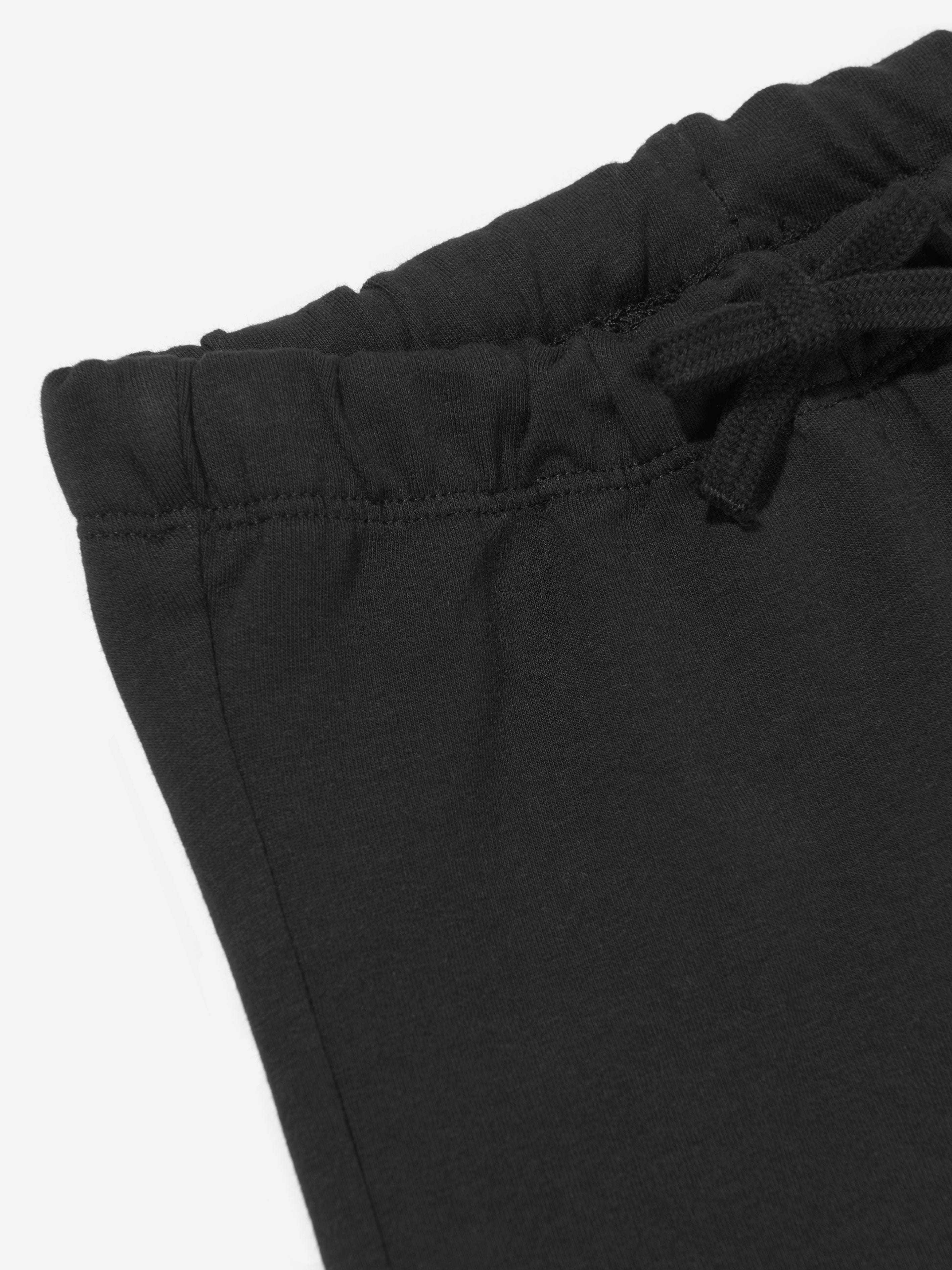 Calvin Klein Baby Girls Monogram Logo Shorts in Black