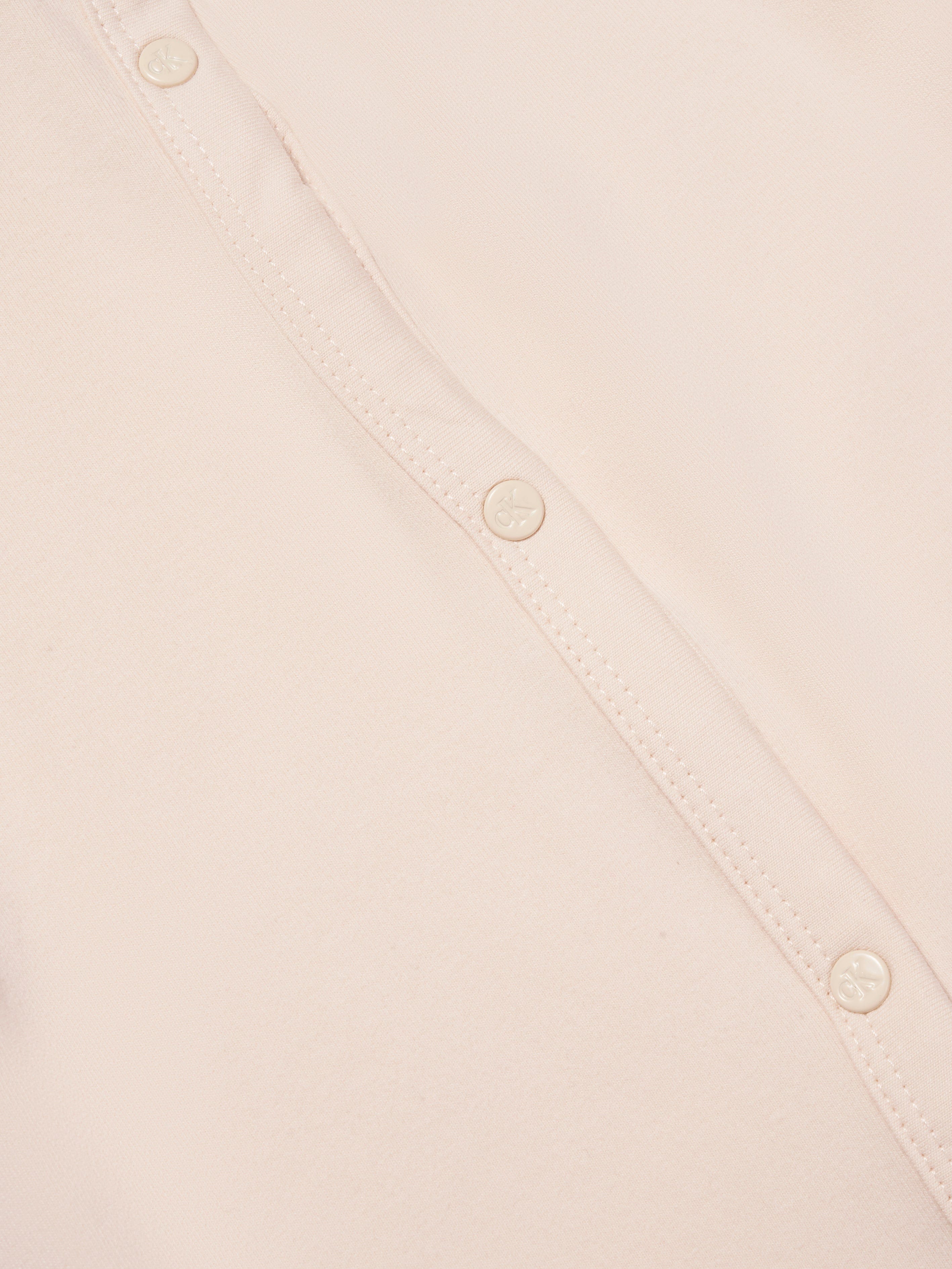 Calvin Klein Baby Monogram Romper in Cream