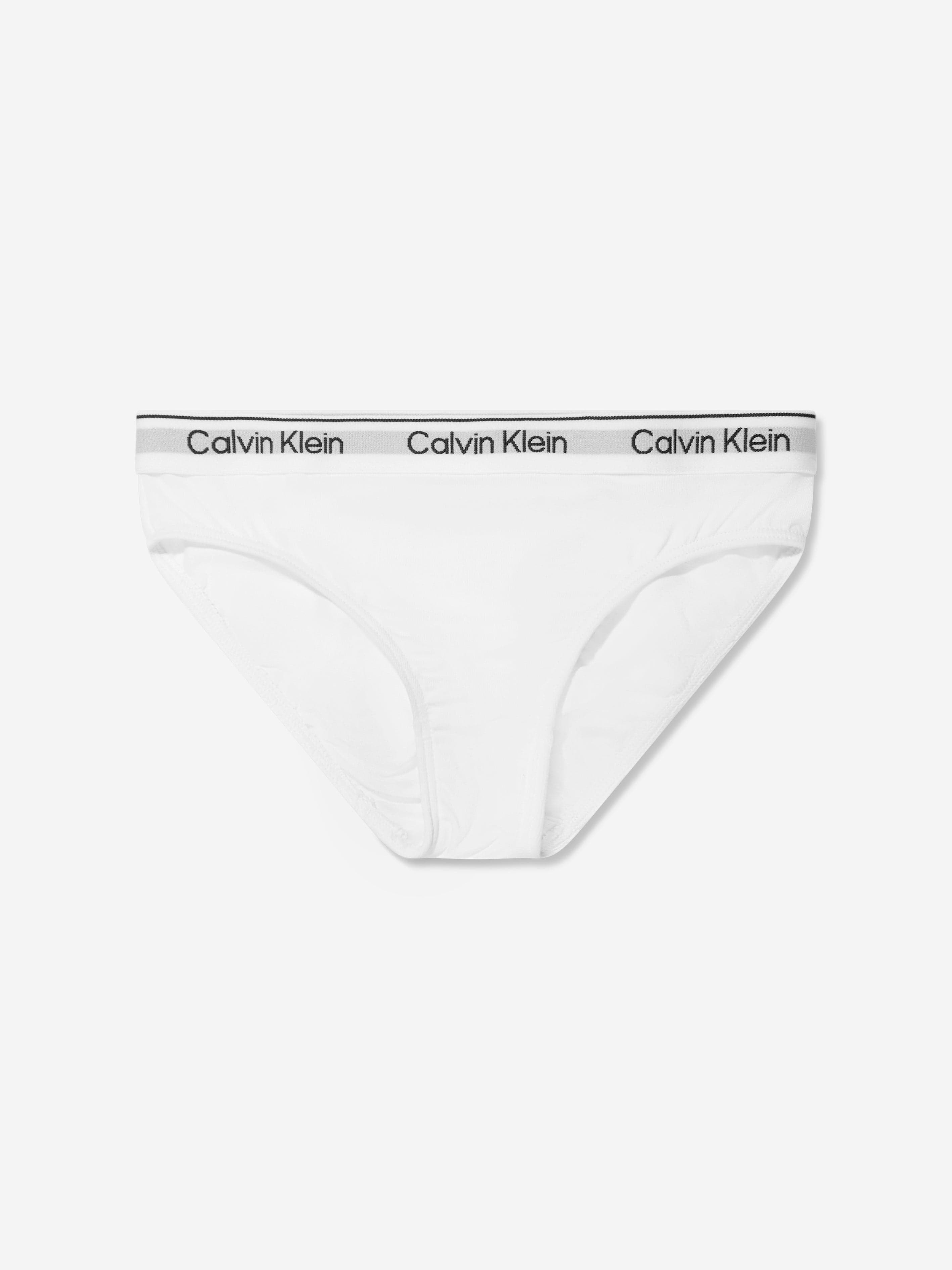 Calvin Klein Girls 2 Pack Bikini Briefs Set in Green