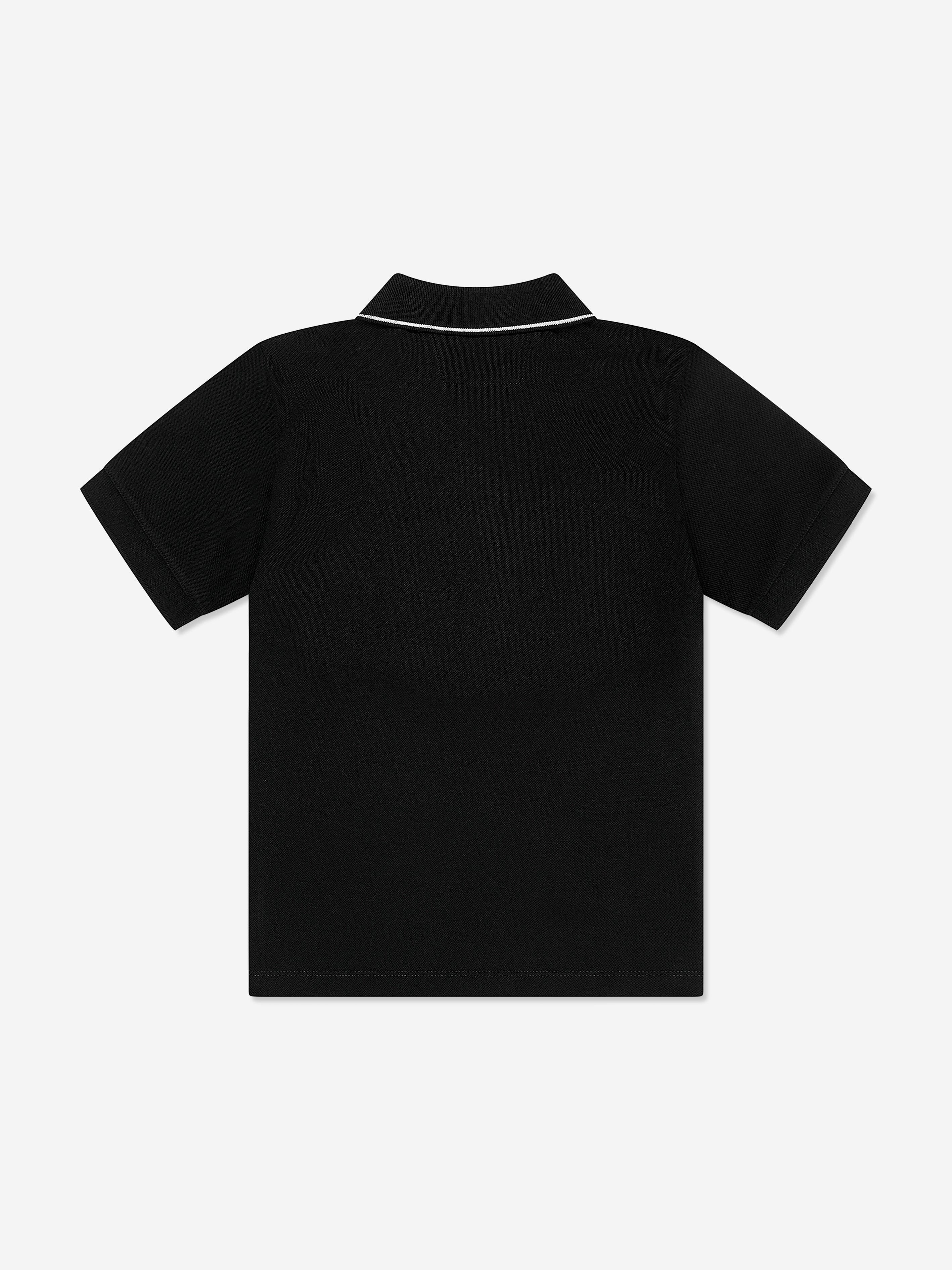 C.P. Company Boys Logo Polo Shirt in Black