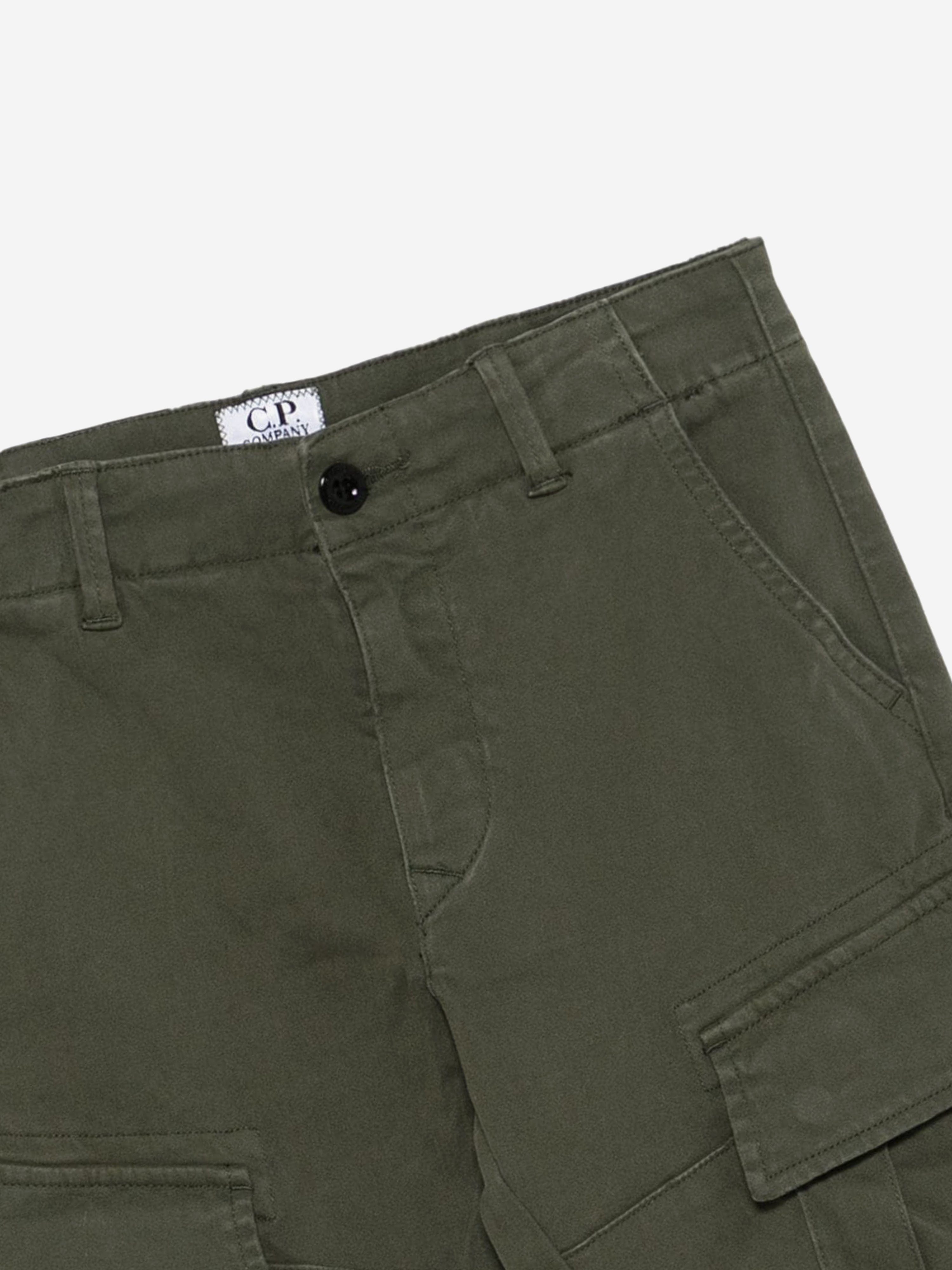 Boys Cargo Trousers in Green