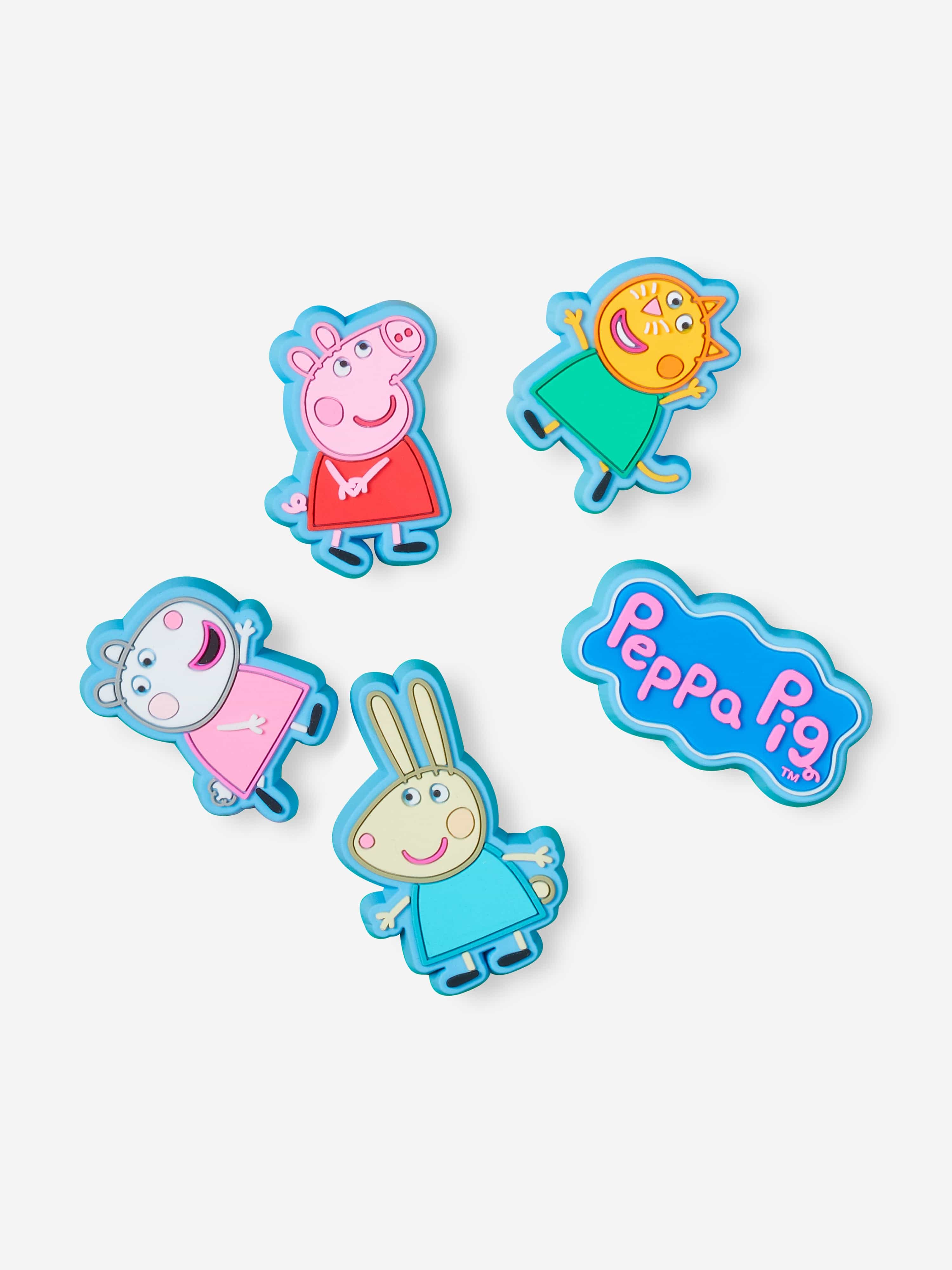 Kids Peppa Pig Jibbitz™ Charm 5 Pack in Multicolour