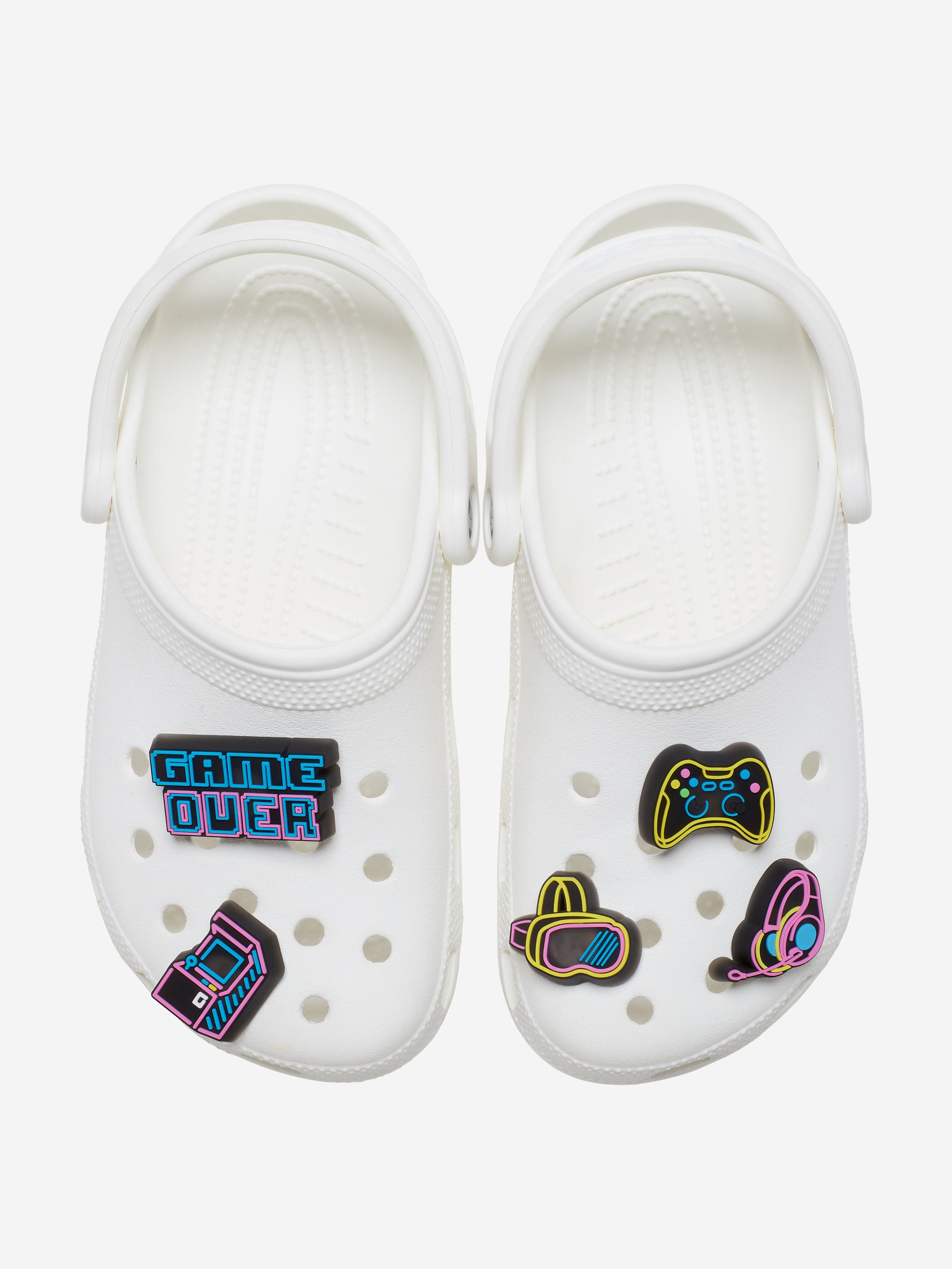 Kids Lights Up Neon Gamer Jibbitz™ Charm 5 Pack in Multicolour