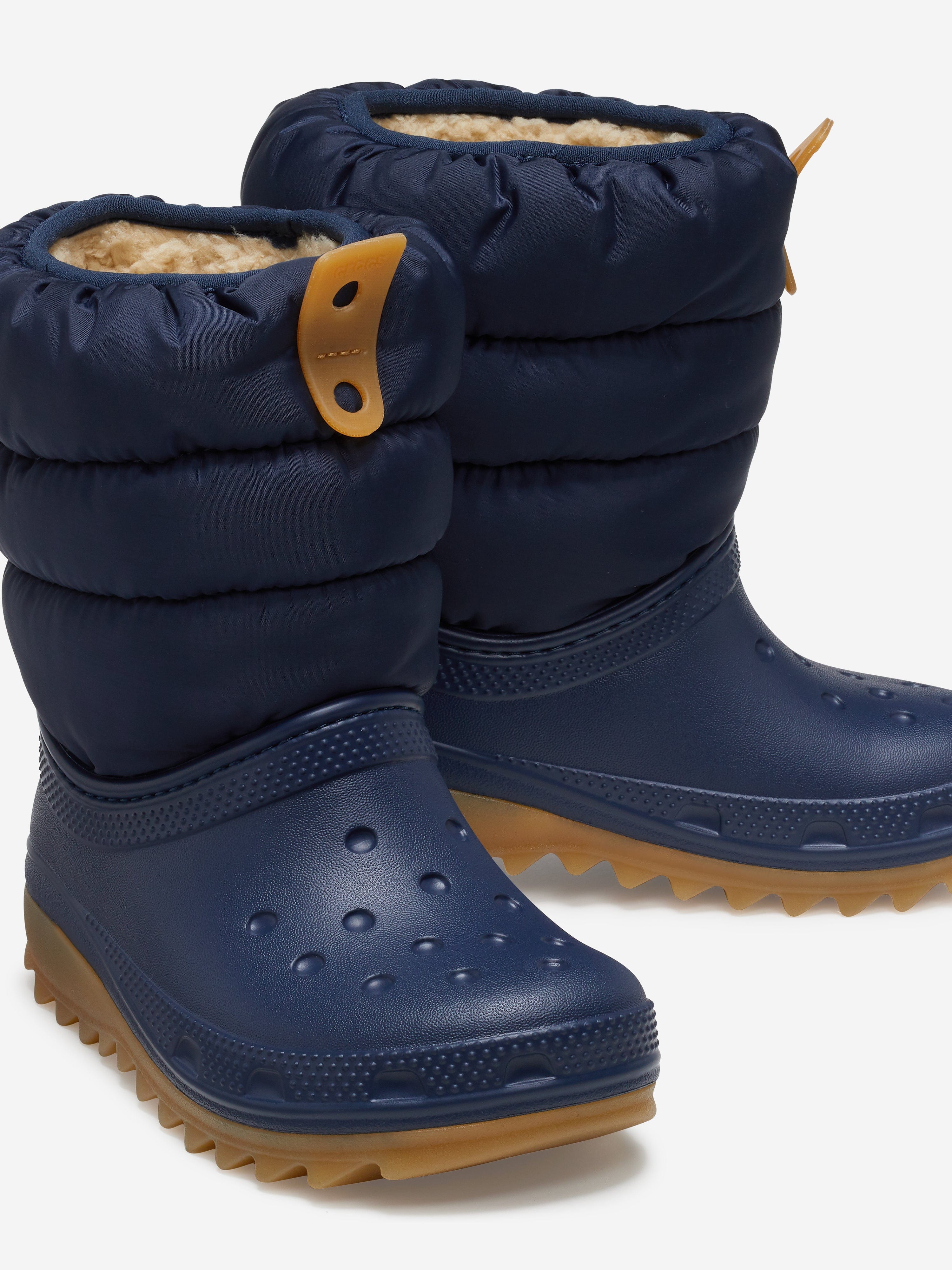 Kids Classic Neo Puff Boots in Navy