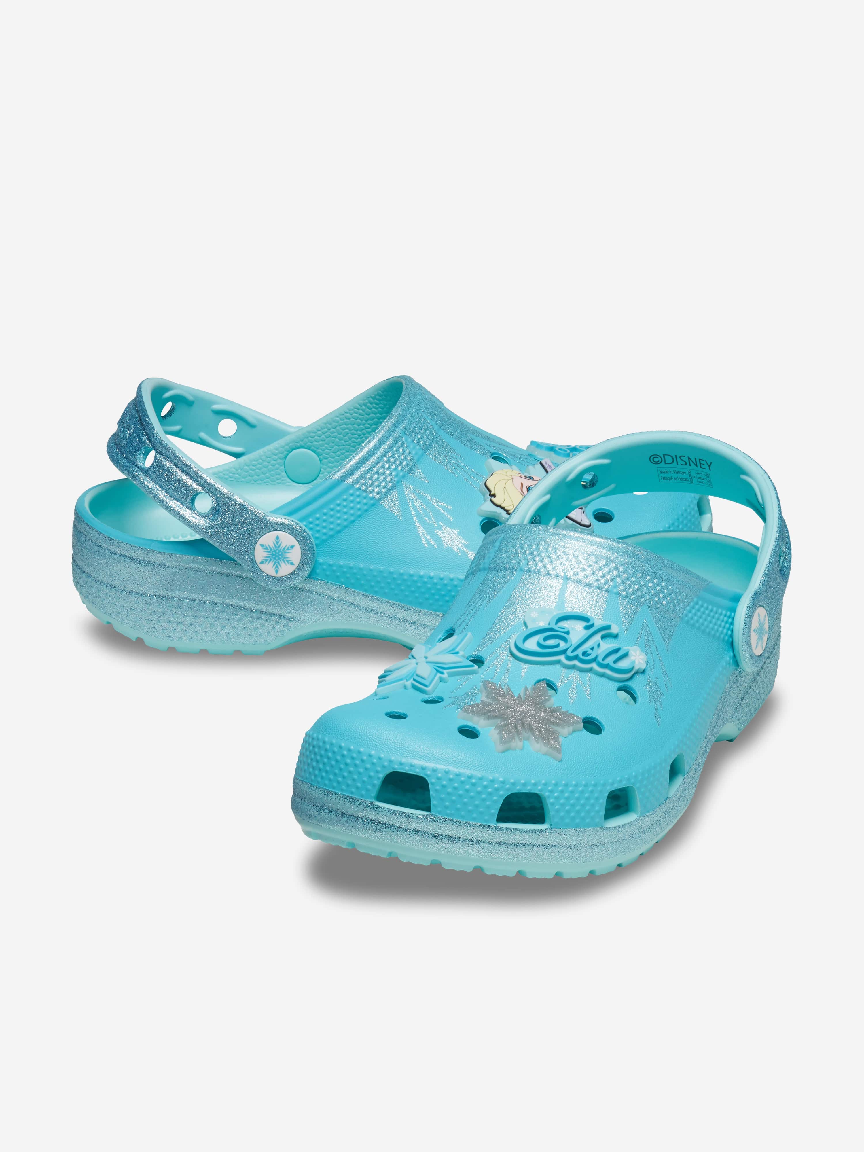 Girls Frozen Elsa Classic Clog in Blue